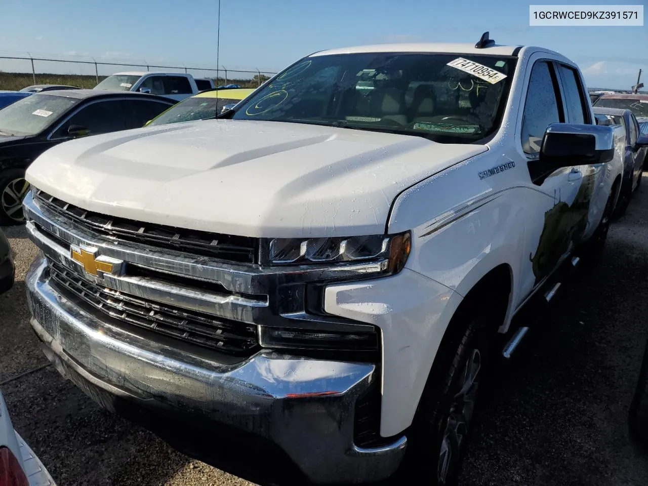 2019 Chevrolet Silverado C1500 Lt VIN: 1GCRWCED9KZ391571 Lot: 74710954