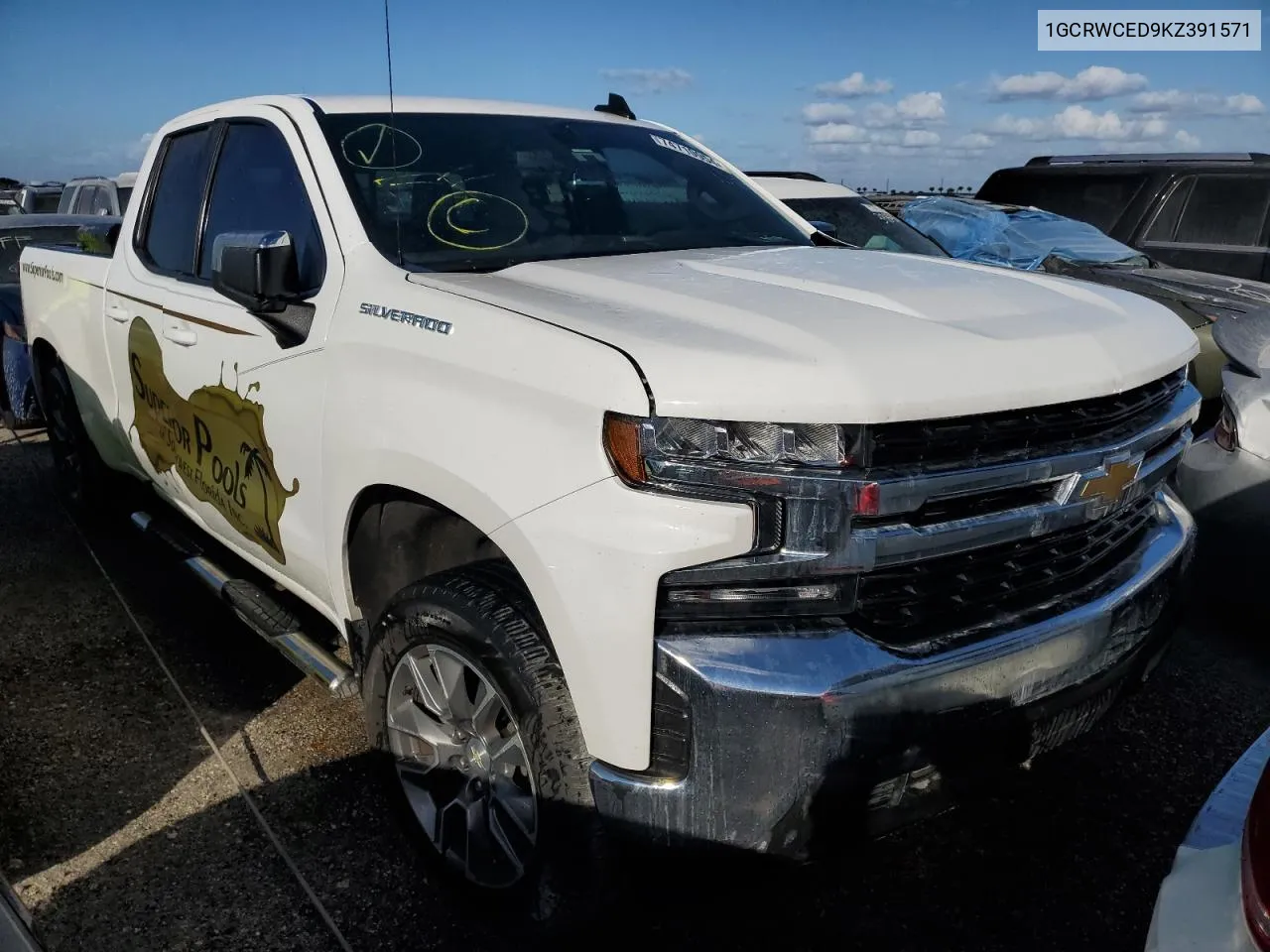 2019 Chevrolet Silverado C1500 Lt VIN: 1GCRWCED9KZ391571 Lot: 74710954