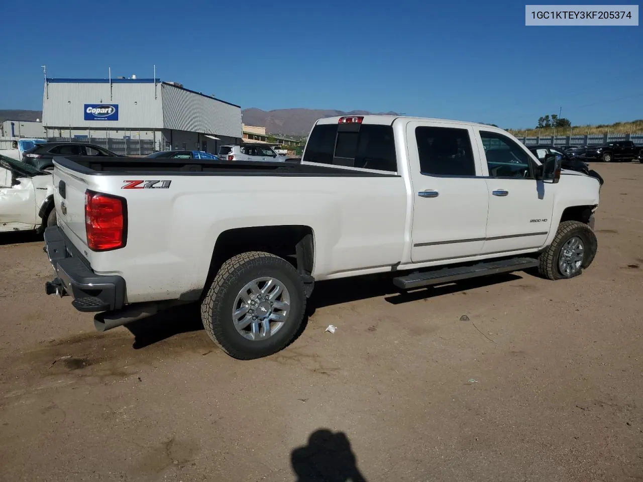 2019 Chevrolet Silverado K2500 Heavy Duty Ltz VIN: 1GC1KTEY3KF205374 Lot: 74776424