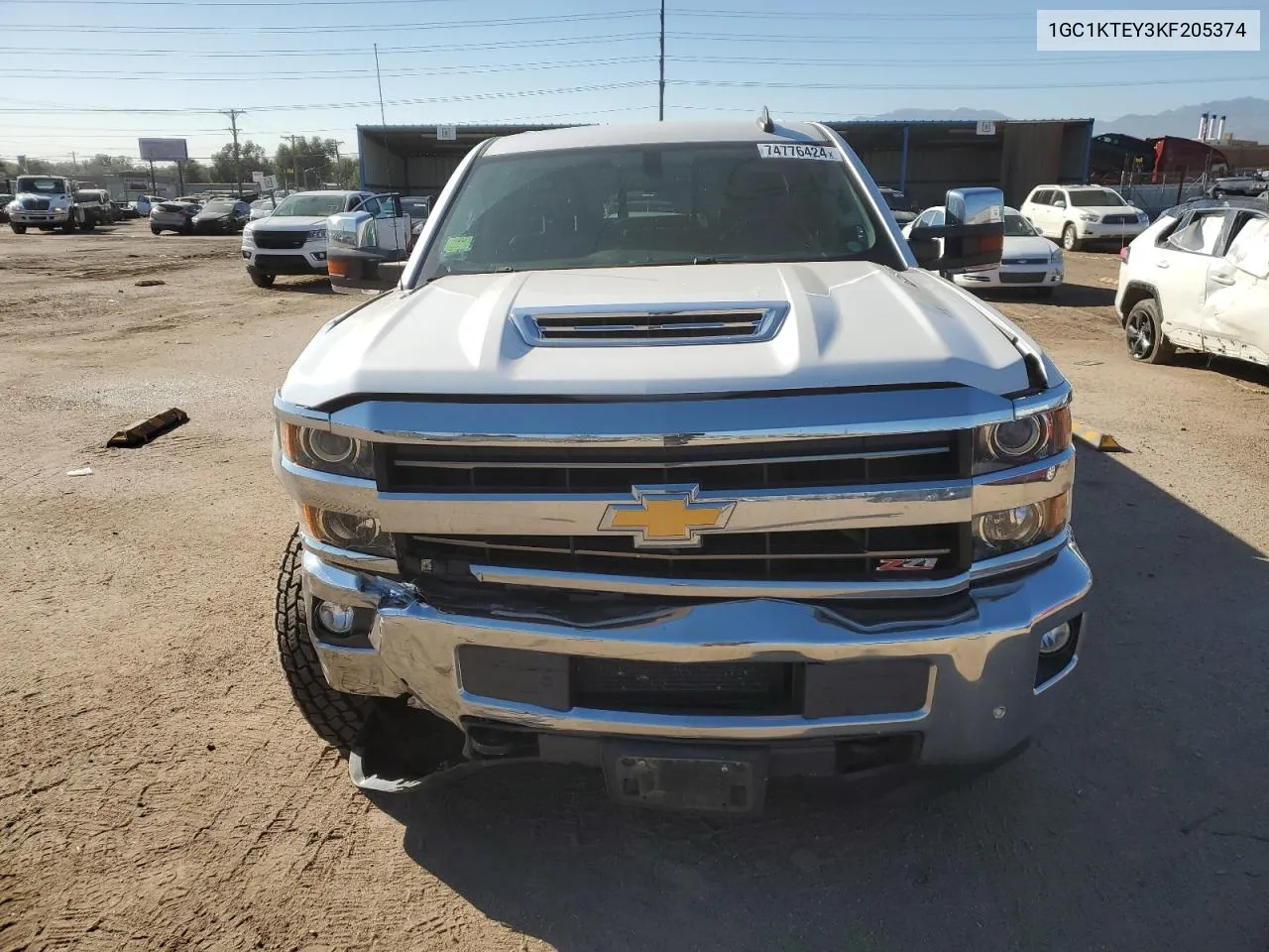 2019 Chevrolet Silverado K2500 Heavy Duty Ltz VIN: 1GC1KTEY3KF205374 Lot: 74776424