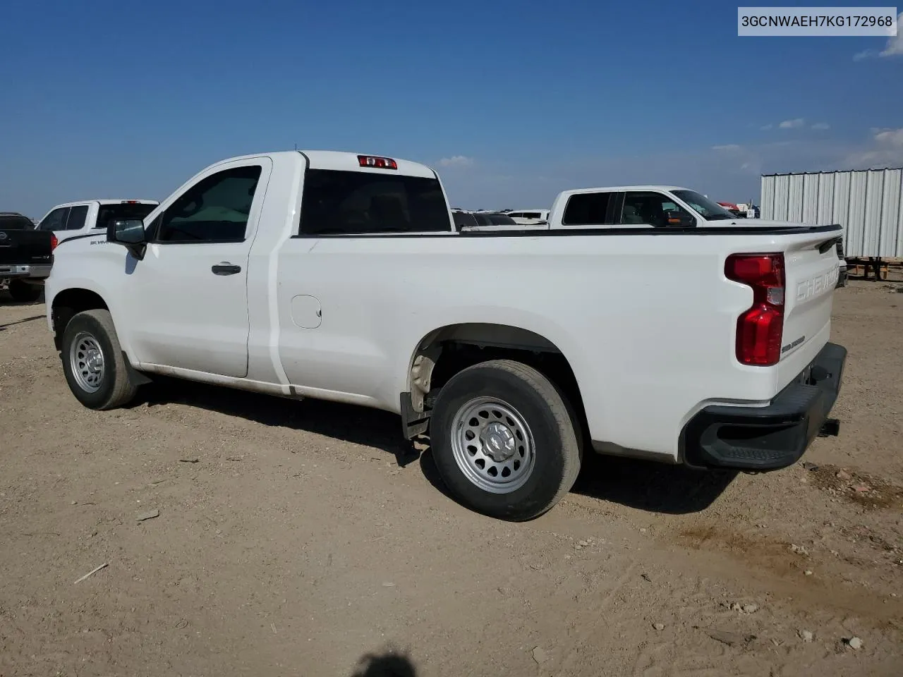 2019 Chevrolet Silverado C1500 VIN: 3GCNWAEH7KG172968 Lot: 75015194