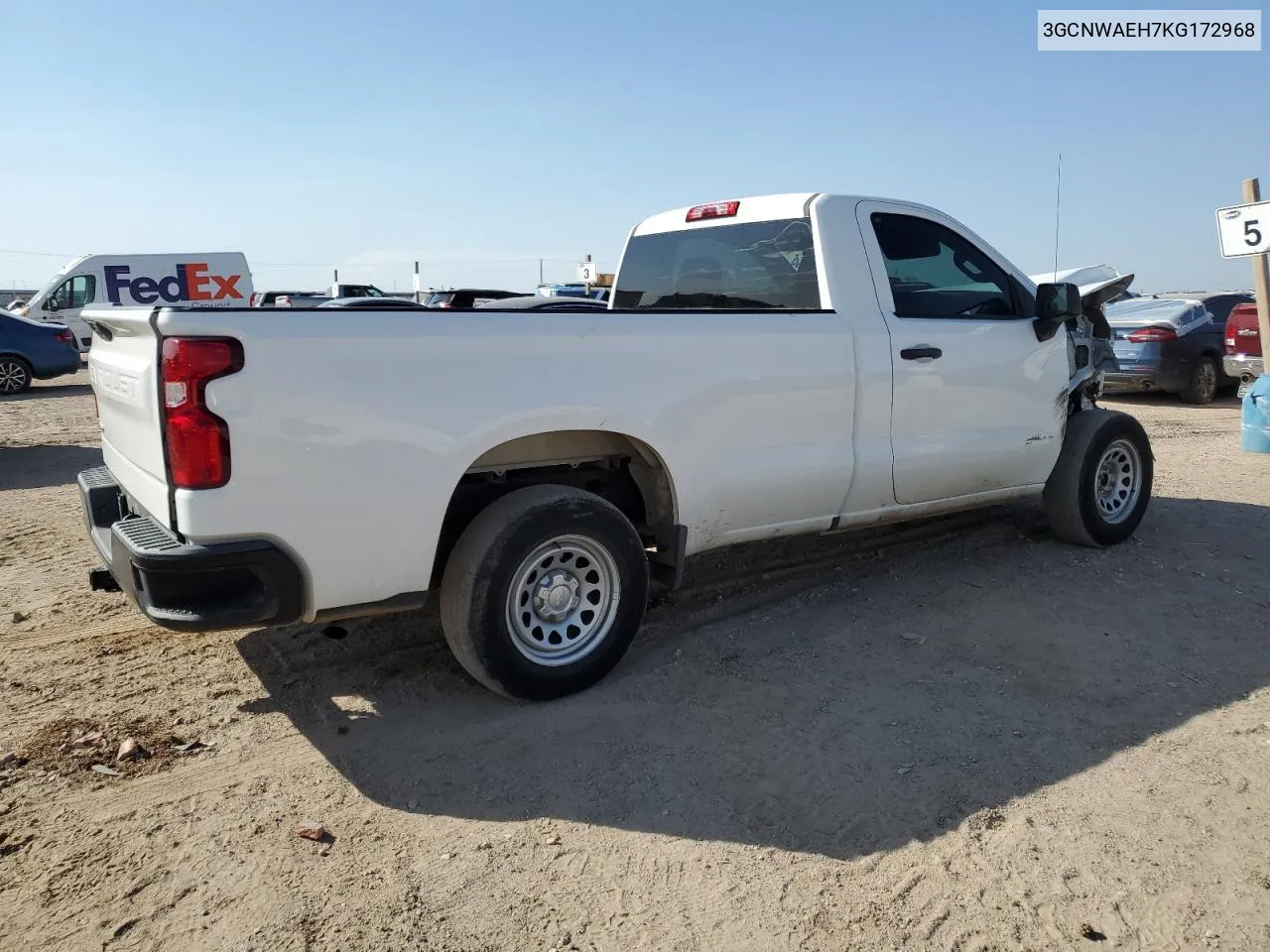 2019 Chevrolet Silverado C1500 VIN: 3GCNWAEH7KG172968 Lot: 75015194