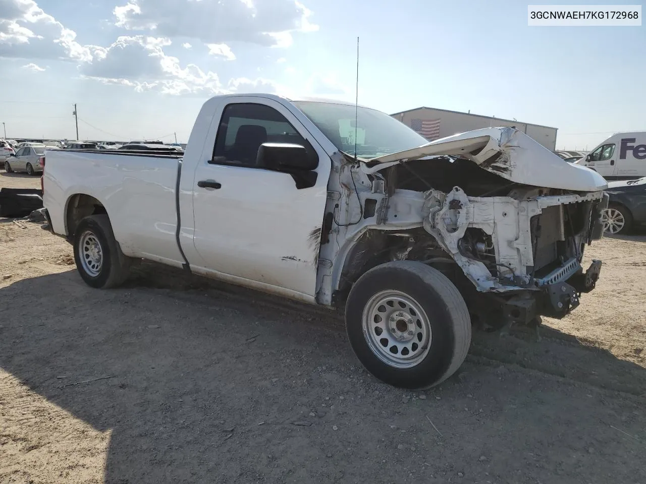 2019 Chevrolet Silverado C1500 VIN: 3GCNWAEH7KG172968 Lot: 75015194