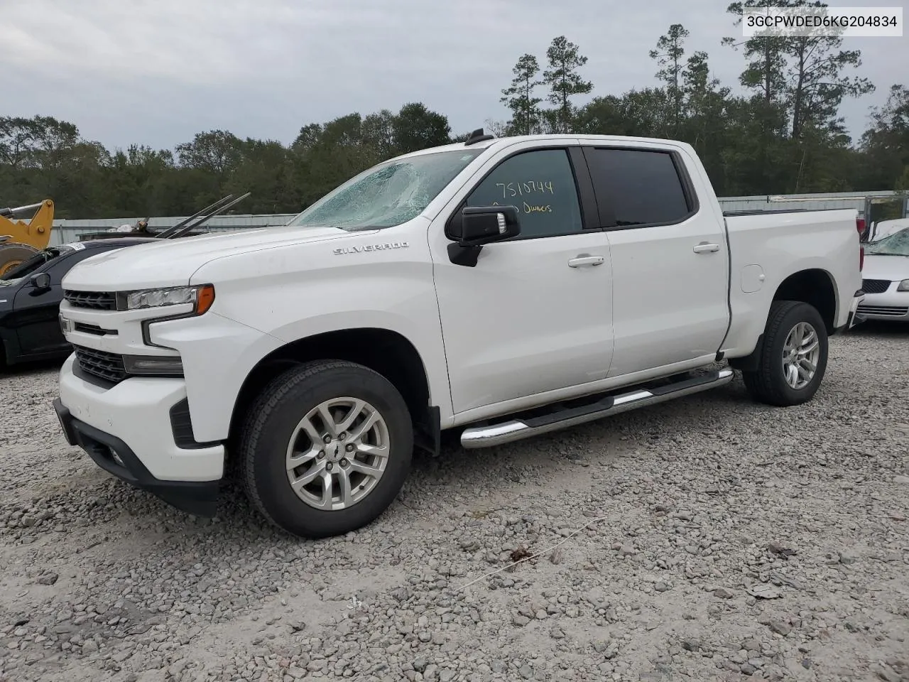 2019 Chevrolet Silverado C1500 Rst VIN: 3GCPWDED6KG204834 Lot: 75107444