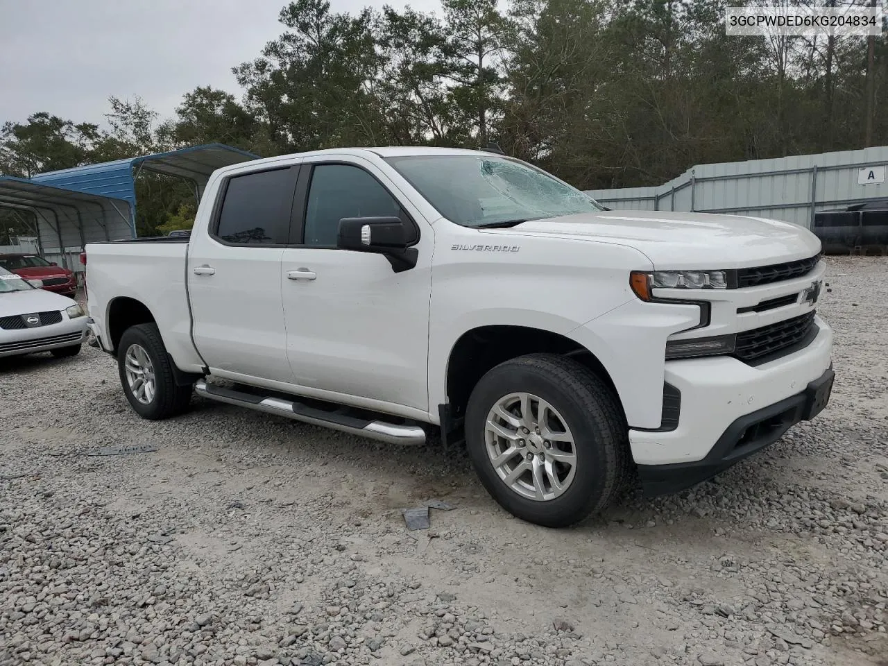 2019 Chevrolet Silverado C1500 Rst VIN: 3GCPWDED6KG204834 Lot: 75107444