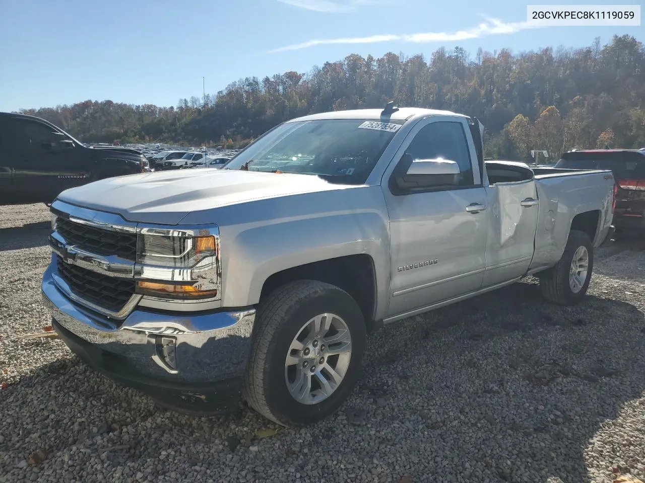 2019 Chevrolet Silverado Ld K1500 Lt VIN: 2GCVKPEC8K1119059 Lot: 75287554