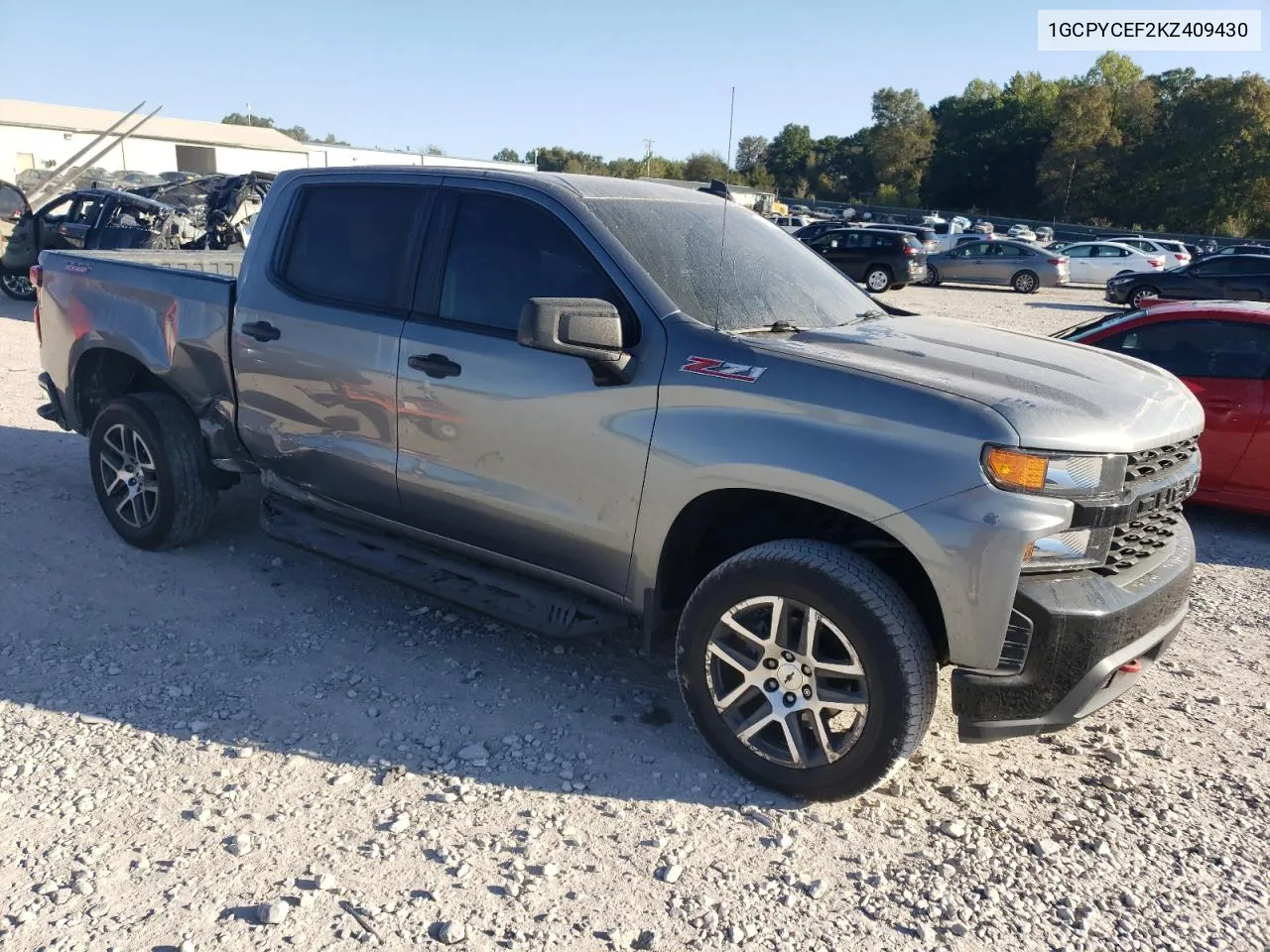 2019 Chevrolet Silverado K1500 Trail Boss Custom VIN: 1GCPYCEF2KZ409430 Lot: 75913434