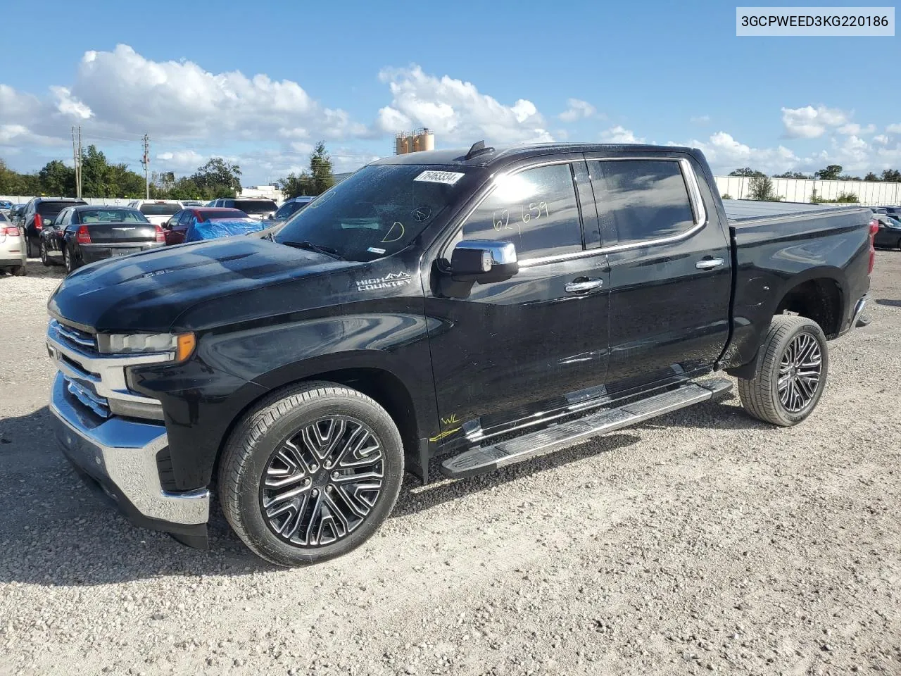 2019 Chevrolet Silverado C1500 Ltz VIN: 3GCPWEED3KG220186 Lot: 76463334