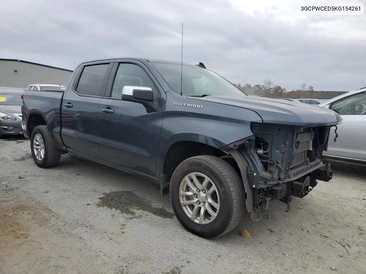 2019 Chevrolet Silverado C1500 Lt VIN: 3GCPWCED5KG154261 Lot: 76508014