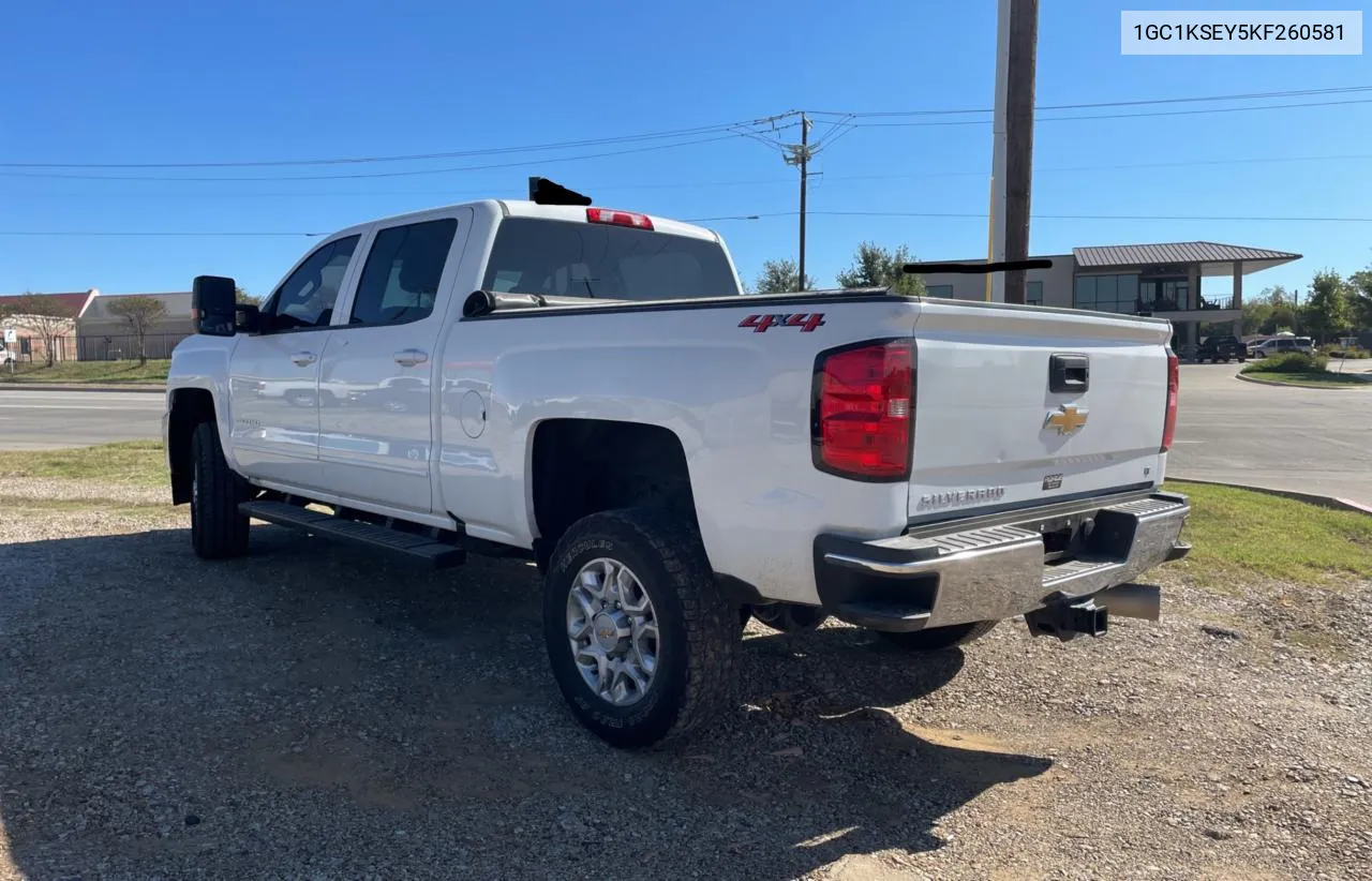 2019 Chevrolet Silverado K2500 Heavy Duty Lt VIN: 1GC1KSEY5KF260581 Lot: 76722754