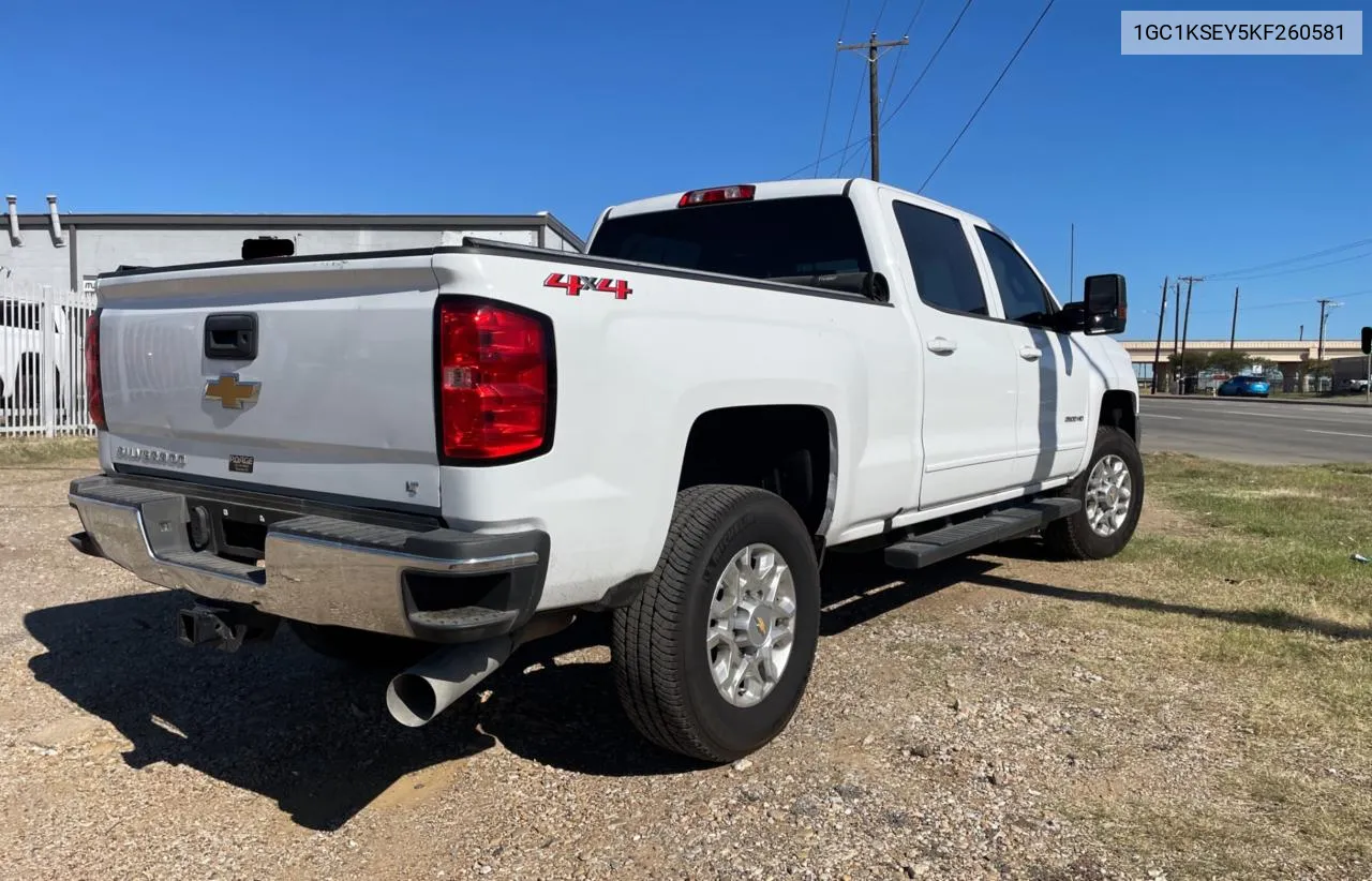 2019 Chevrolet Silverado K2500 Heavy Duty Lt VIN: 1GC1KSEY5KF260581 Lot: 76722754