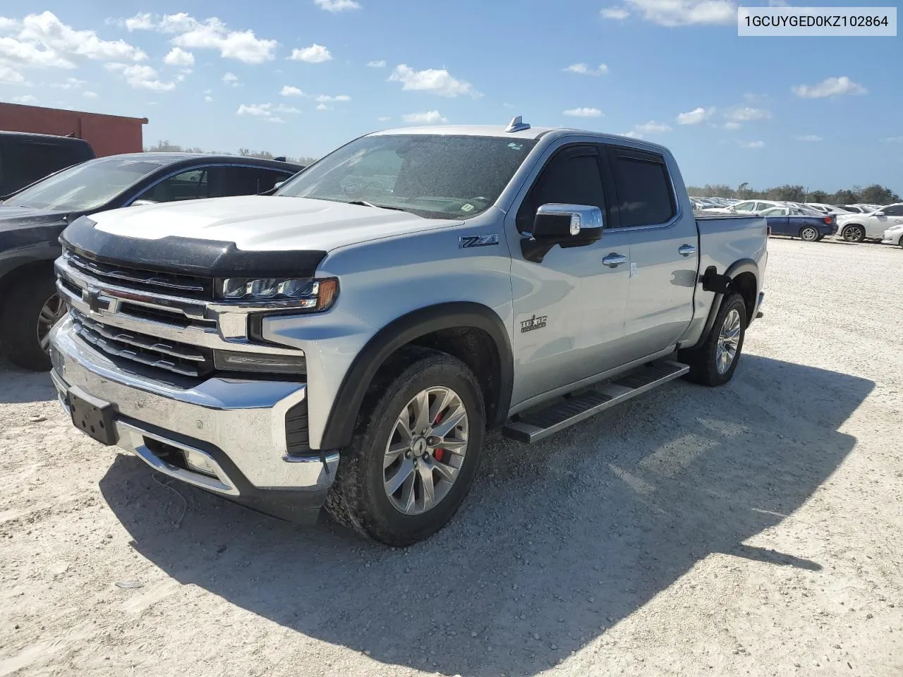 2019 Chevrolet Silverado K1500 Ltz VIN: 1GCUYGED0KZ102864 Lot: 76735234