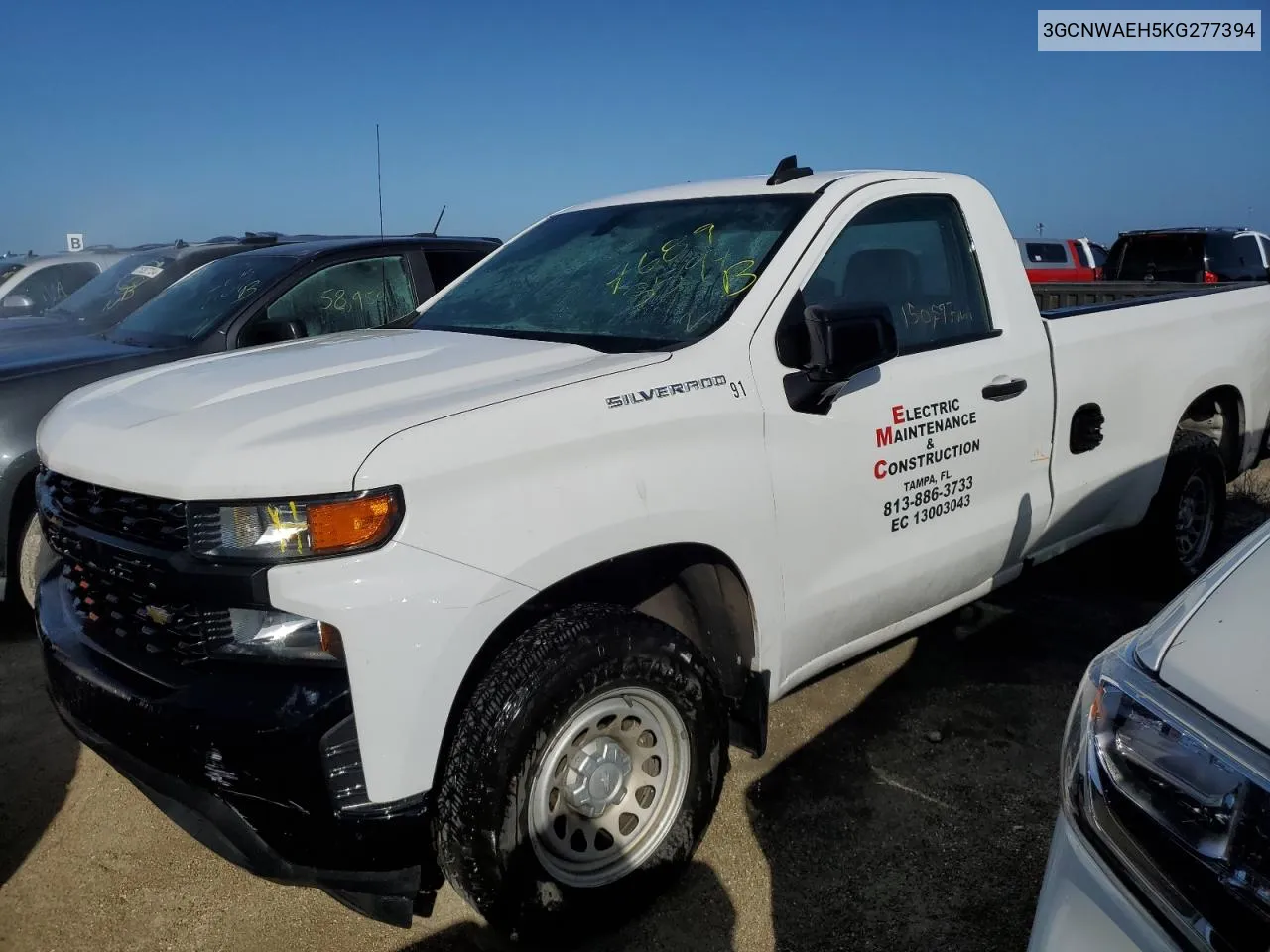 2019 Chevrolet Silverado C1500 VIN: 3GCNWAEH5KG277394 Lot: 76893594