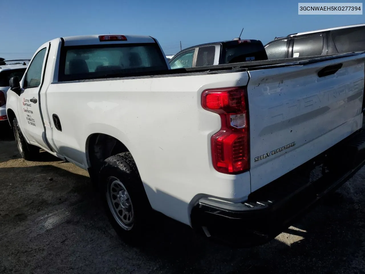 2019 Chevrolet Silverado C1500 VIN: 3GCNWAEH5KG277394 Lot: 76893594