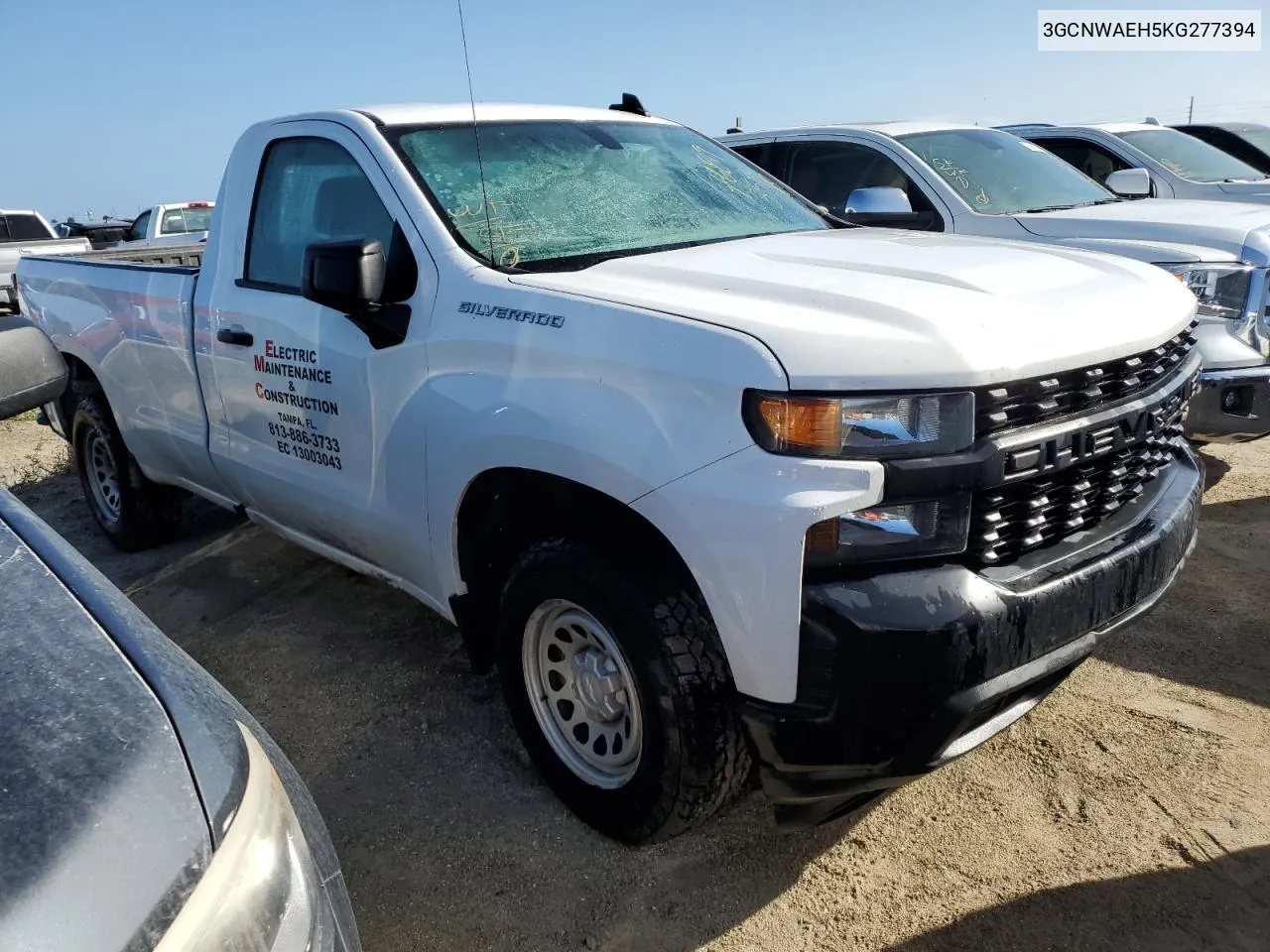 2019 Chevrolet Silverado C1500 VIN: 3GCNWAEH5KG277394 Lot: 76893594