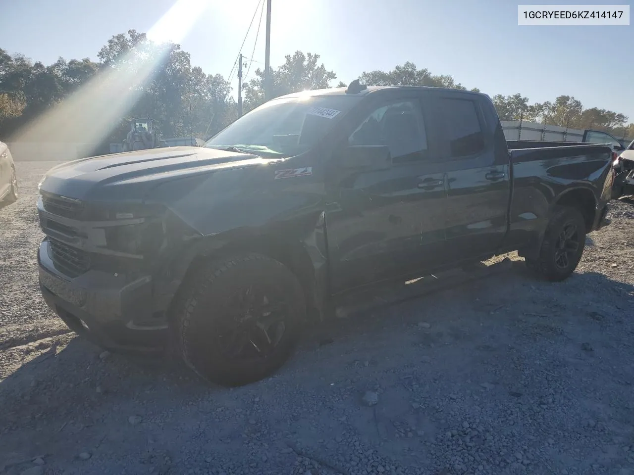 2019 Chevrolet Silverado K1500 Rst VIN: 1GCRYEED6KZ414147 Lot: 77144244