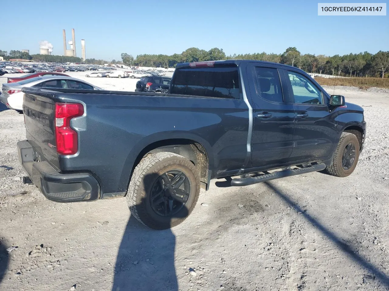 2019 Chevrolet Silverado K1500 Rst VIN: 1GCRYEED6KZ414147 Lot: 77144244