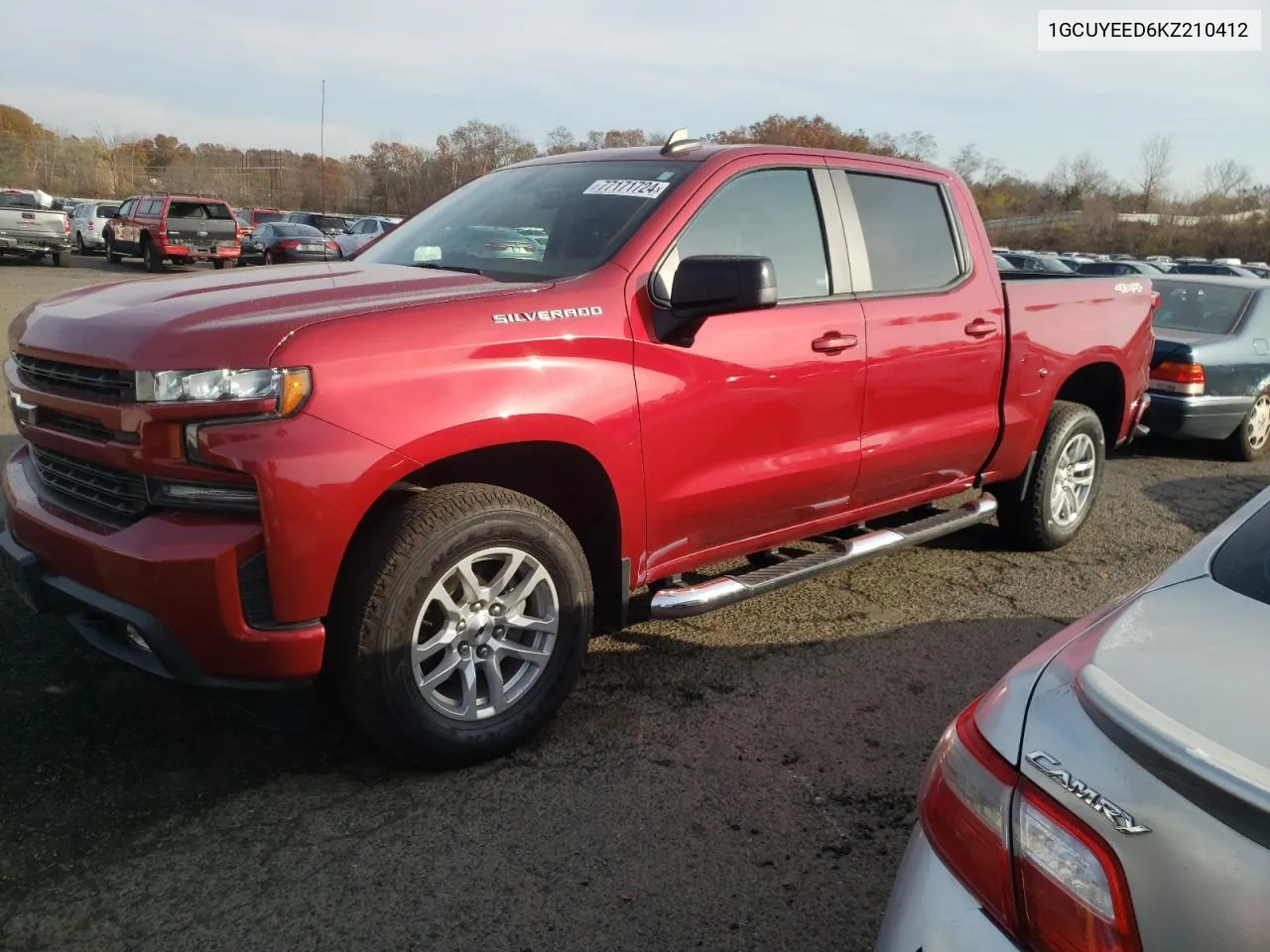 2019 Chevrolet Silverado K1500 Rst VIN: 1GCUYEED6KZ210412 Lot: 77171724