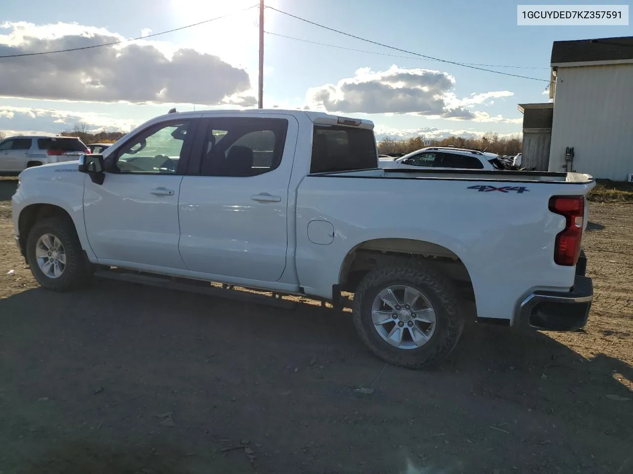 2019 Chevrolet Silverado K1500 Lt VIN: 1GCUYDED7KZ357591 Lot: 77561204