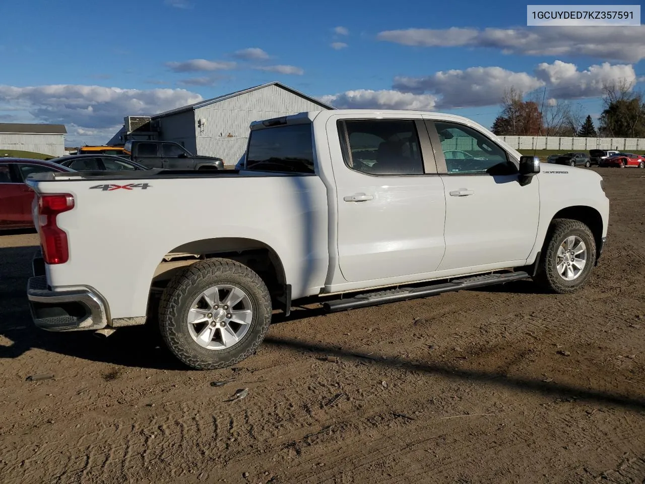 2019 Chevrolet Silverado K1500 Lt VIN: 1GCUYDED7KZ357591 Lot: 77561204