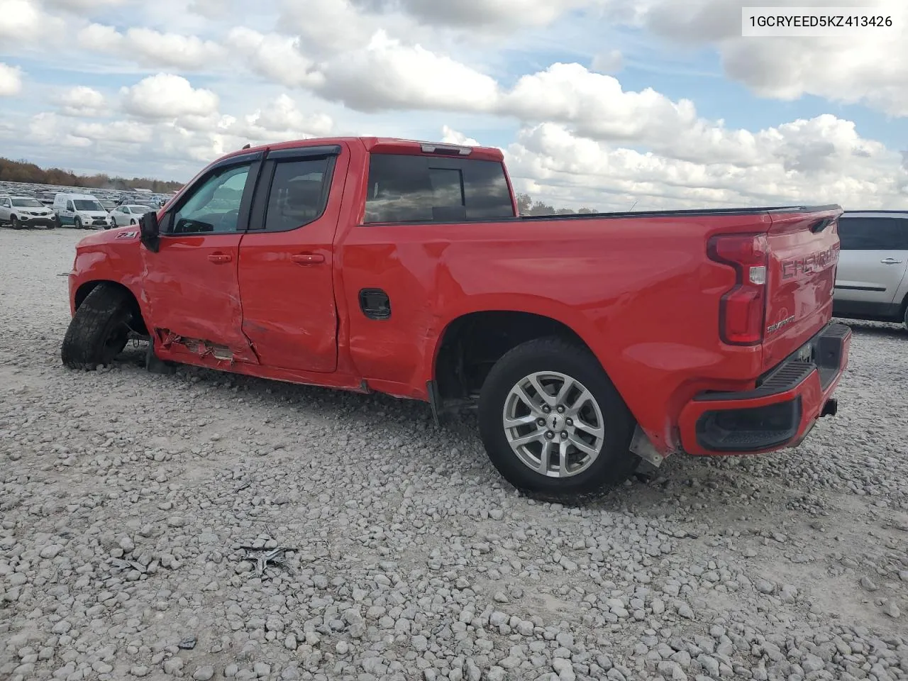 2019 Chevrolet Silverado K1500 Rst VIN: 1GCRYEED5KZ413426 Lot: 77610374