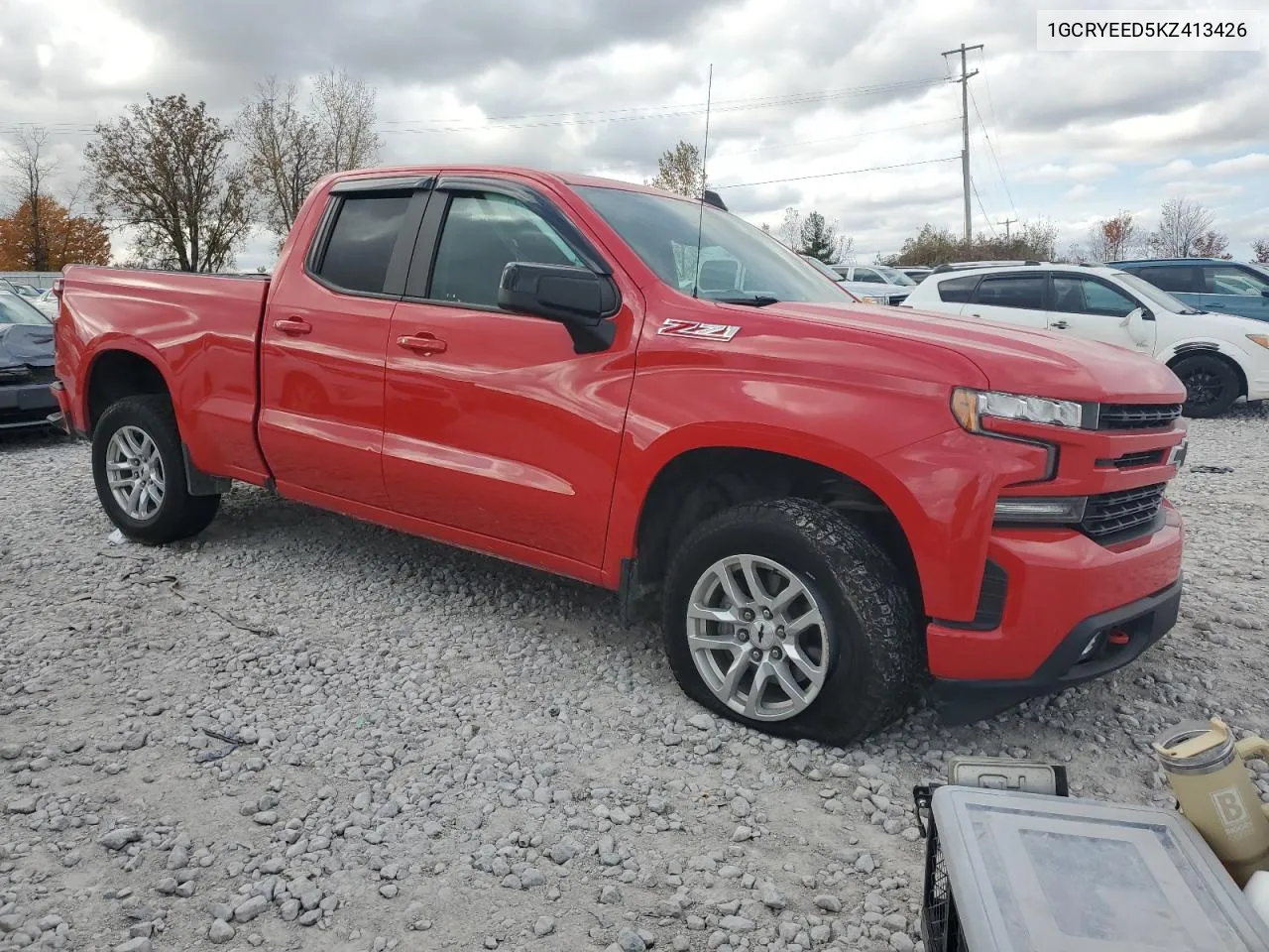 2019 Chevrolet Silverado K1500 Rst VIN: 1GCRYEED5KZ413426 Lot: 77610374