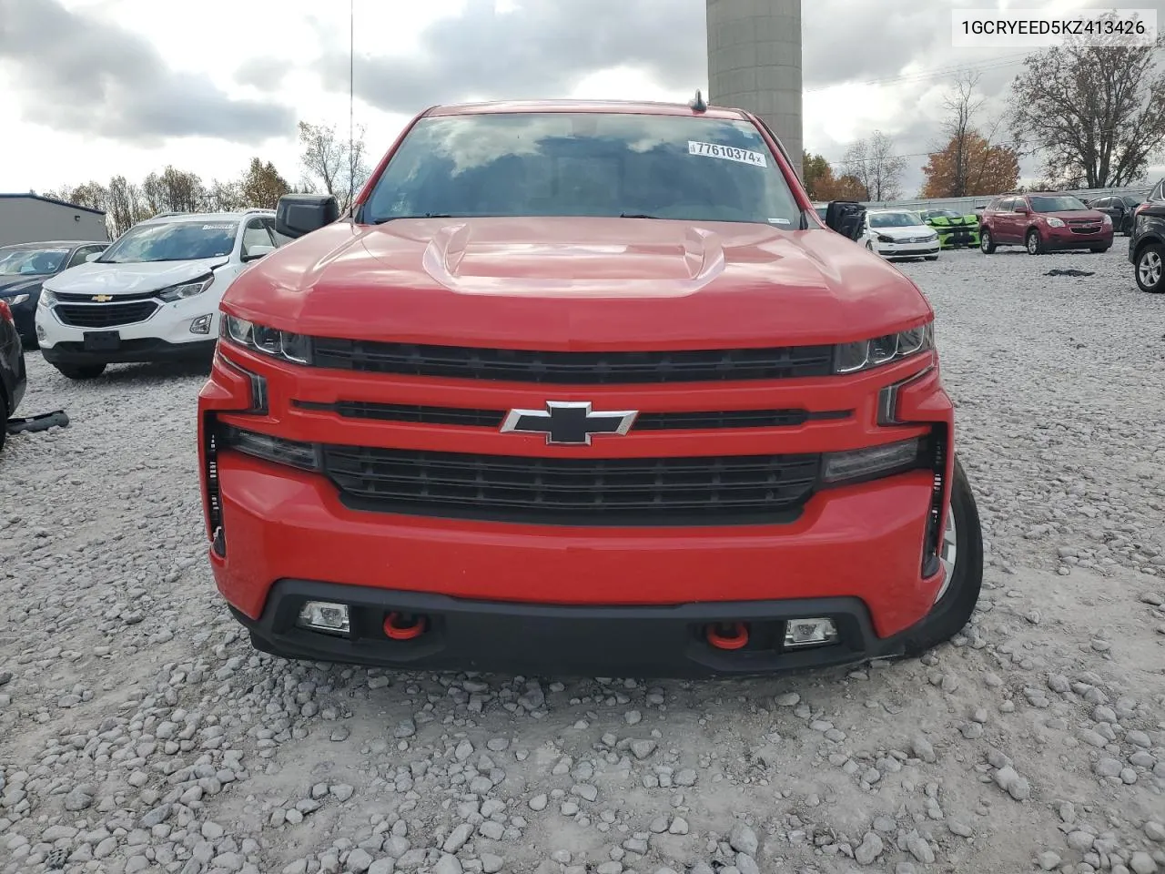 2019 Chevrolet Silverado K1500 Rst VIN: 1GCRYEED5KZ413426 Lot: 77610374