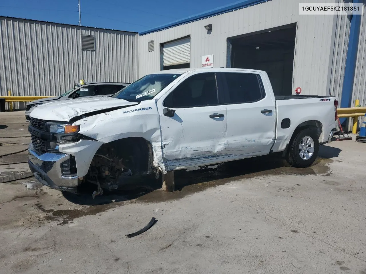 2019 Chevrolet Silverado K1500 VIN: 1GCUYAEF5KZ181351 Lot: 77683844