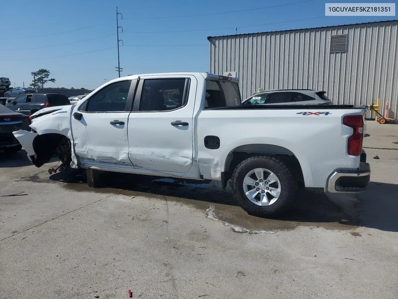 2019 Chevrolet Silverado K1500 VIN: 1GCUYAEF5KZ181351 Lot: 77683844