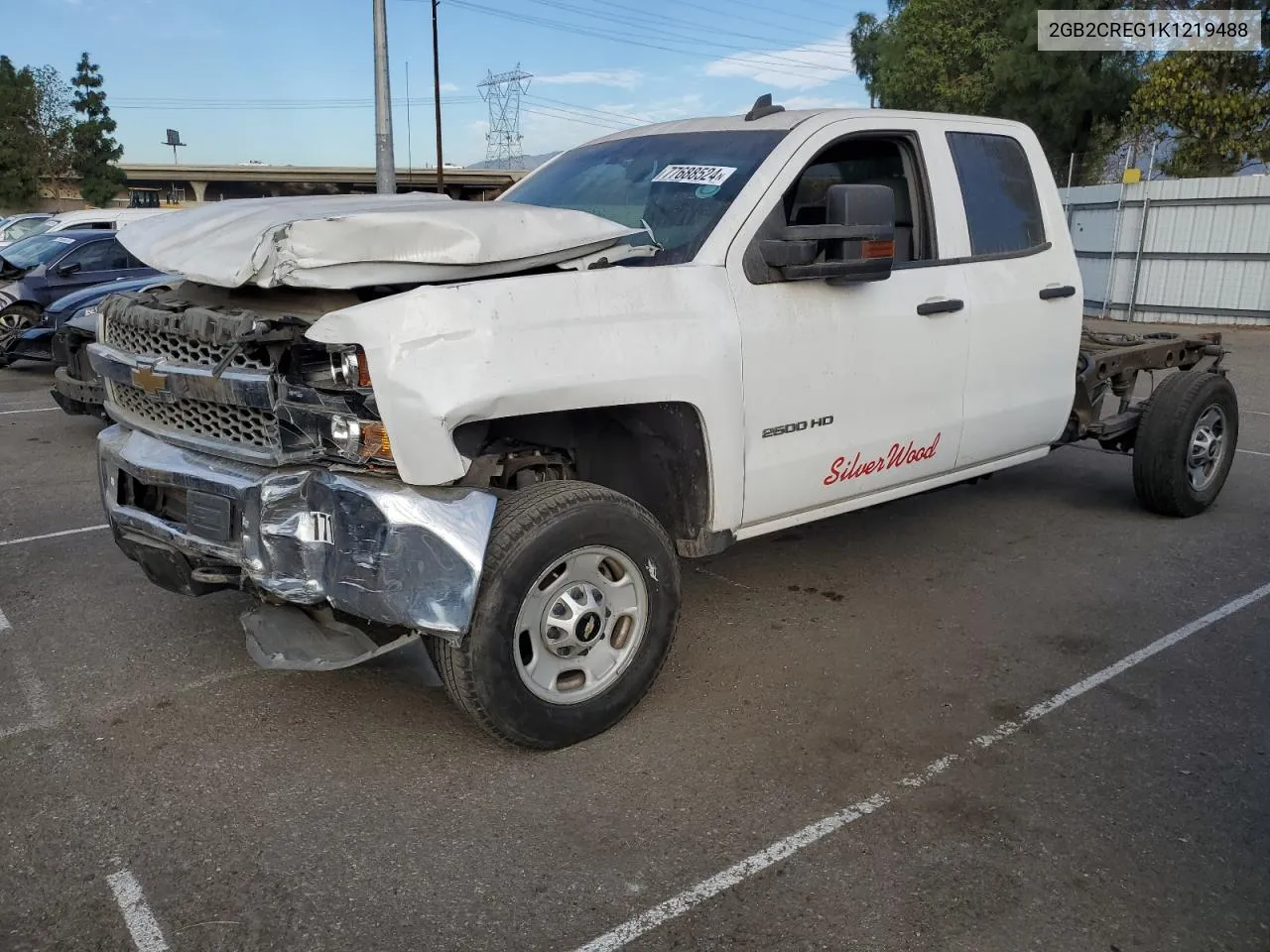 2019 Chevrolet Silverado C2500 Heavy Duty VIN: 2GB2CREG1K1219488 Lot: 77688524