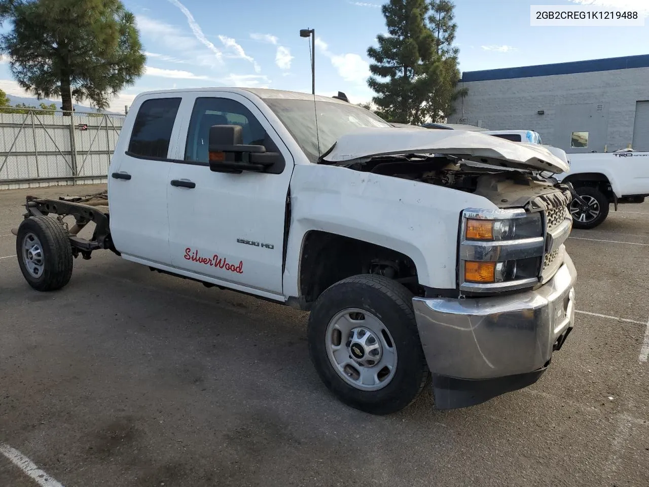 2019 Chevrolet Silverado C2500 Heavy Duty VIN: 2GB2CREG1K1219488 Lot: 77688524