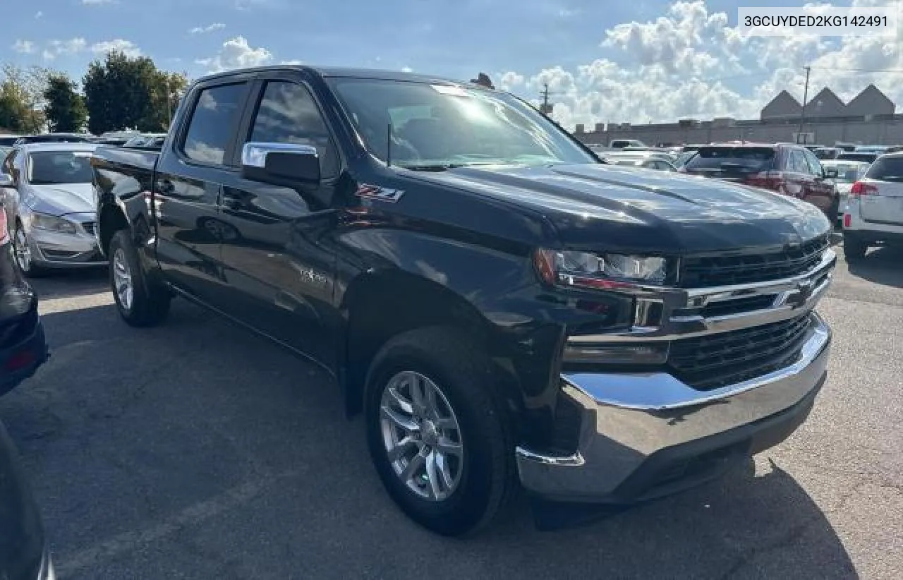 2019 Chevrolet Silverado K1500 Lt VIN: 3GCUYDED2KG142491 Lot: 77816244