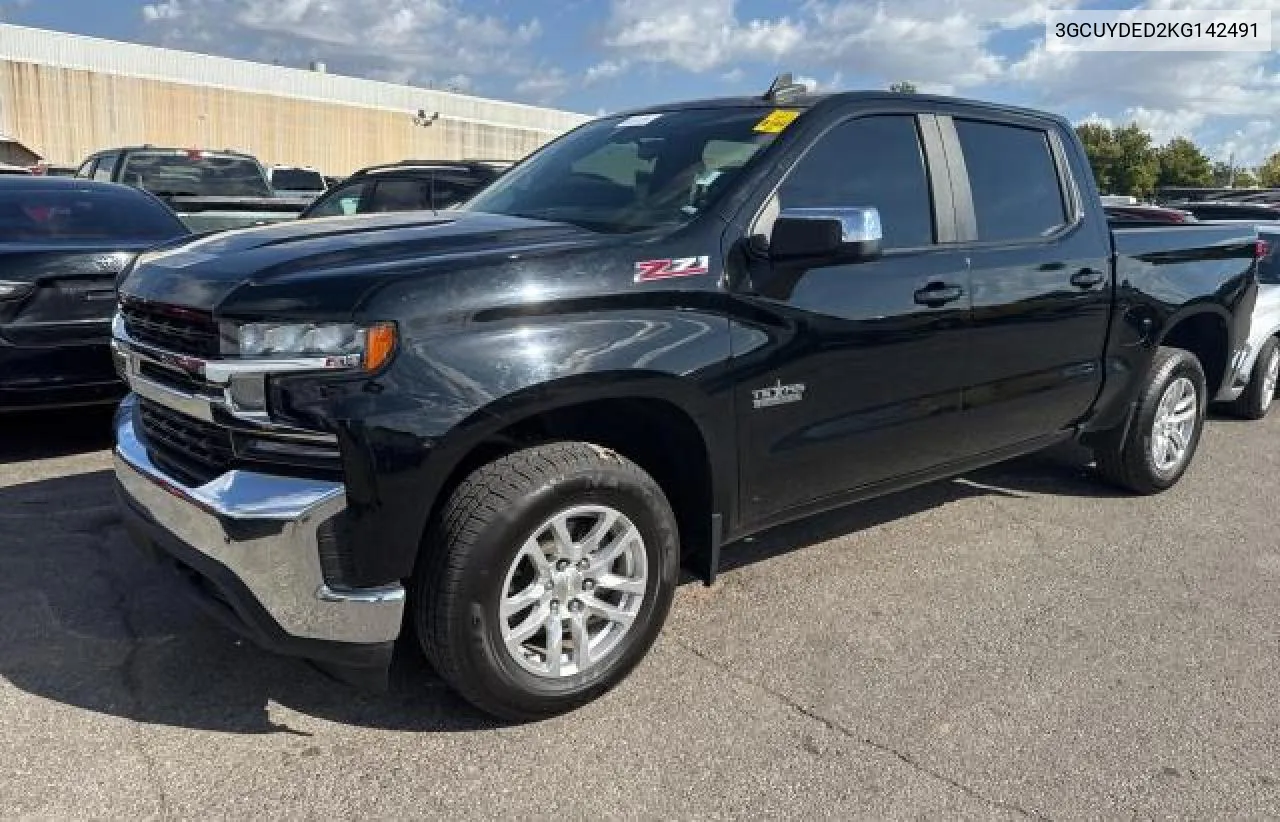 2019 Chevrolet Silverado K1500 Lt VIN: 3GCUYDED2KG142491 Lot: 77816244