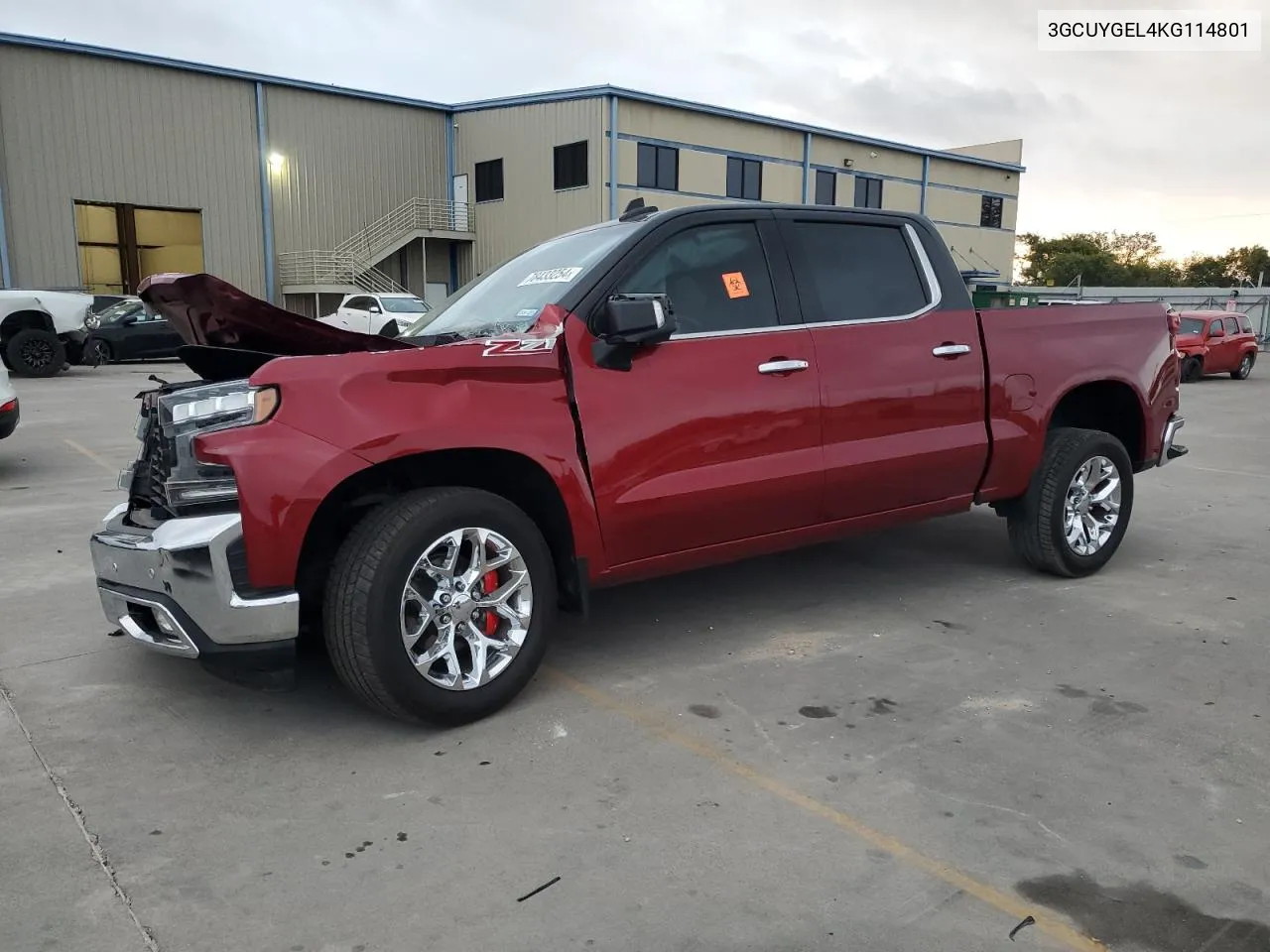 3GCUYGEL4KG114801 2019 Chevrolet Silverado K1500 Ltz