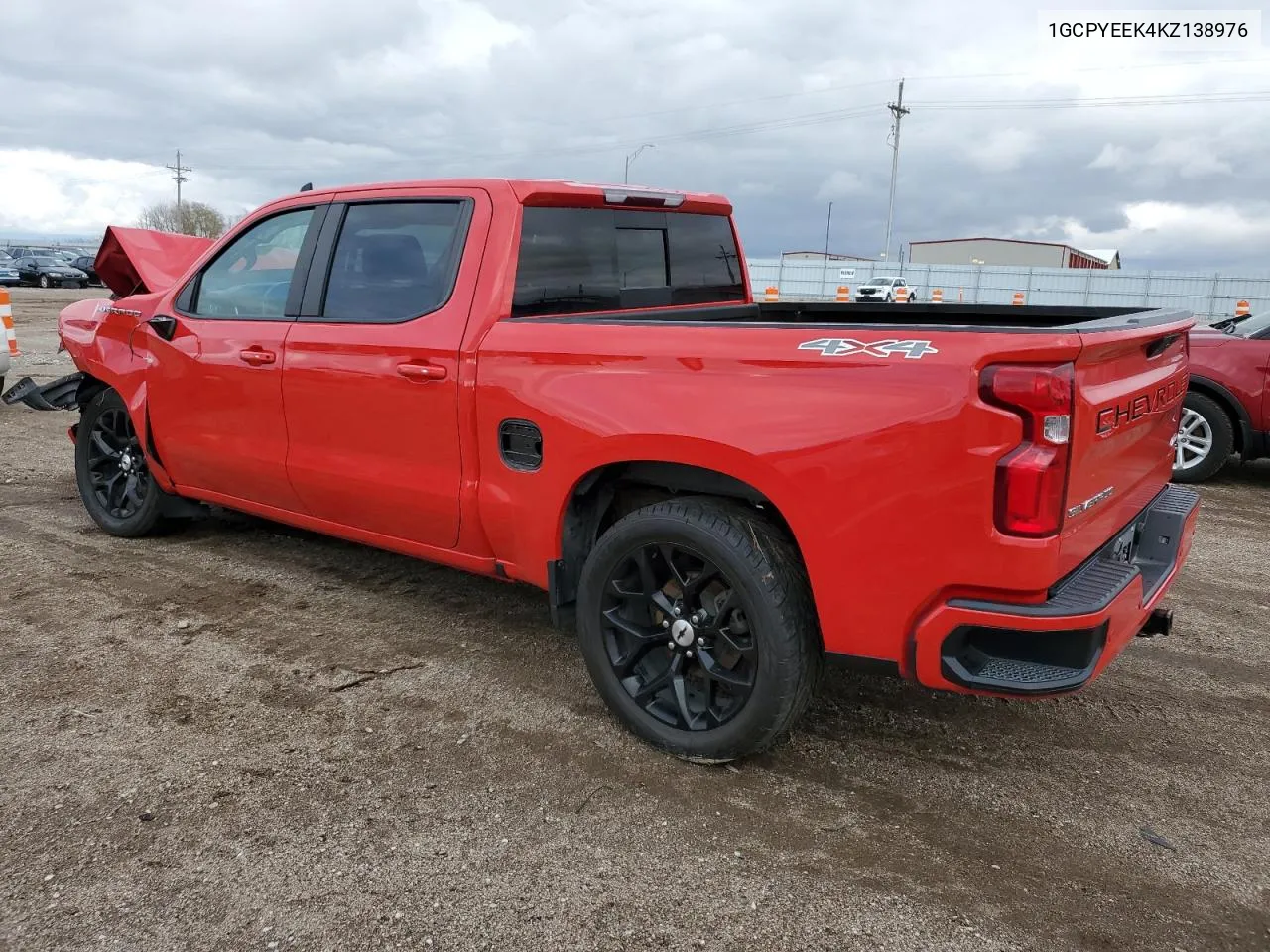 2019 Chevrolet Silverado K1500 Rst VIN: 1GCPYEEK4KZ138976 Lot: 78462074