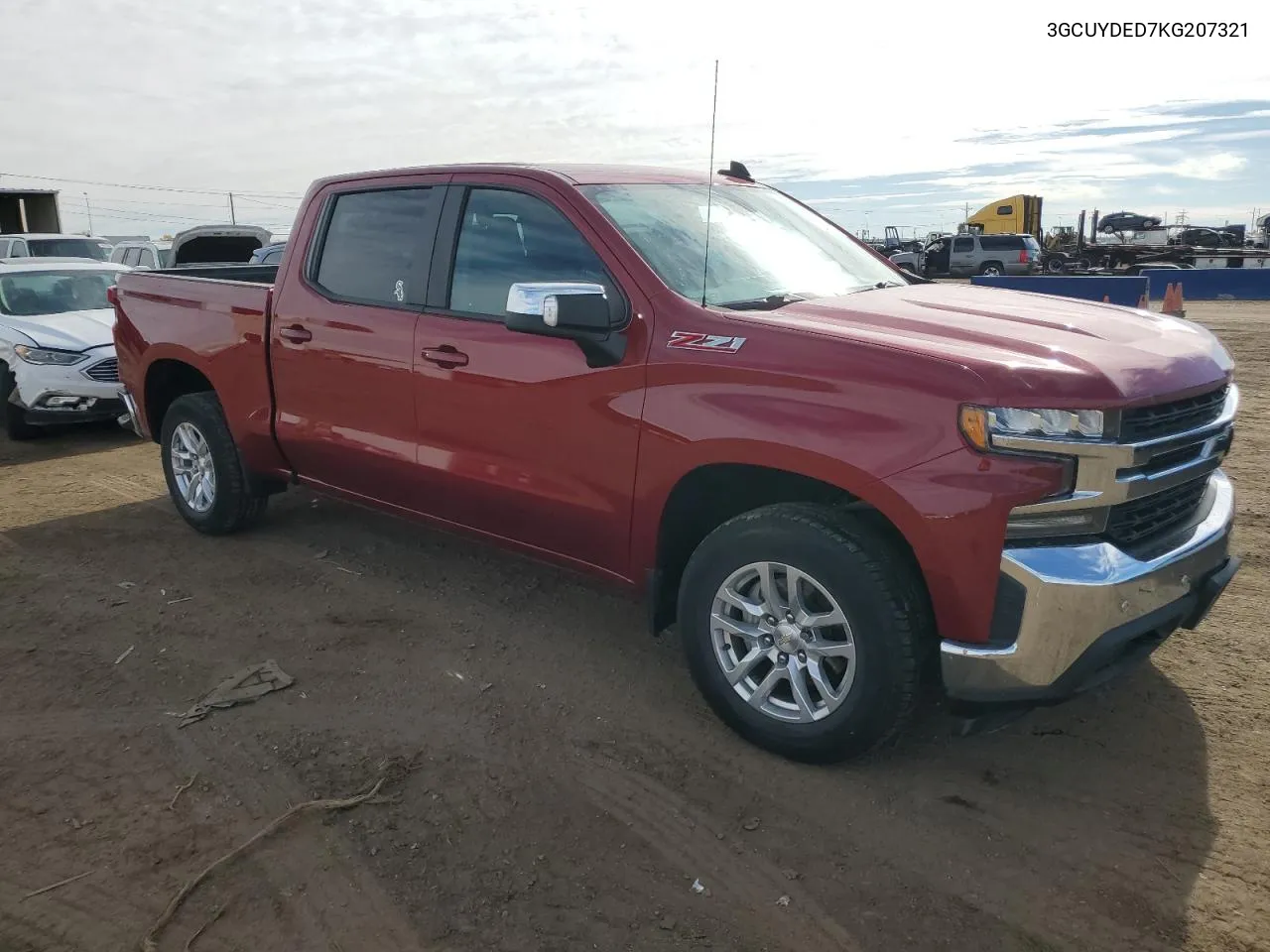 2019 Chevrolet Silverado K1500 Lt VIN: 3GCUYDED7KG207321 Lot: 78467824