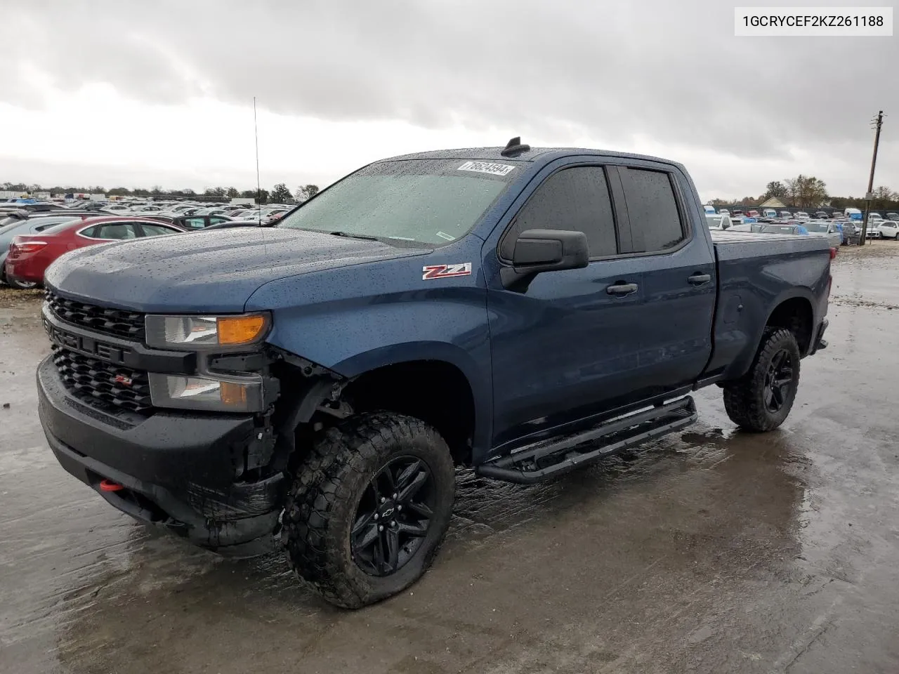 2019 Chevrolet Silverado K1500 Trail Boss Custom VIN: 1GCRYCEF2KZ261188 Lot: 78624594