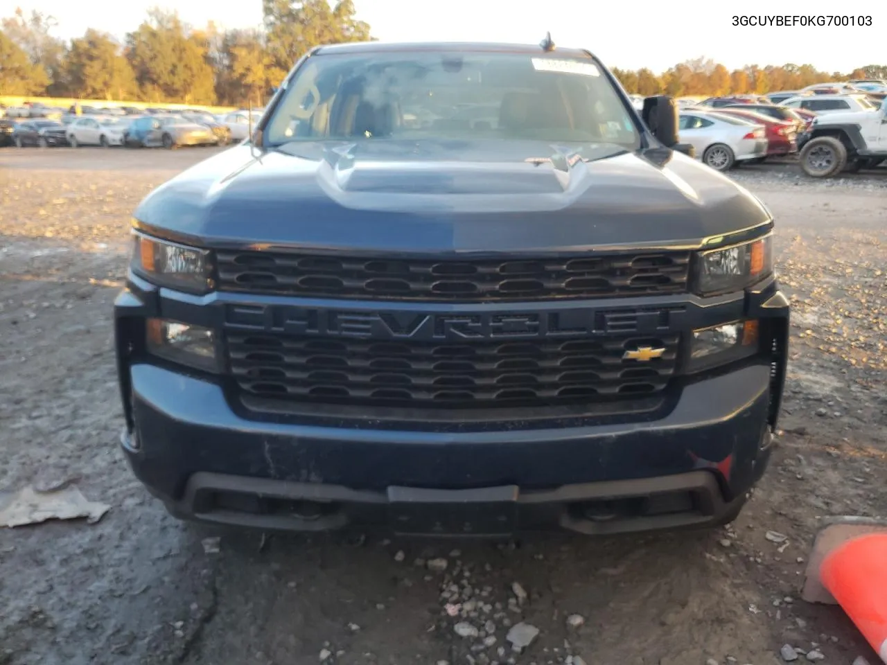 2019 Chevrolet Silverado K1500 Custom VIN: 3GCUYBEF0KG700103 Lot: 78824654