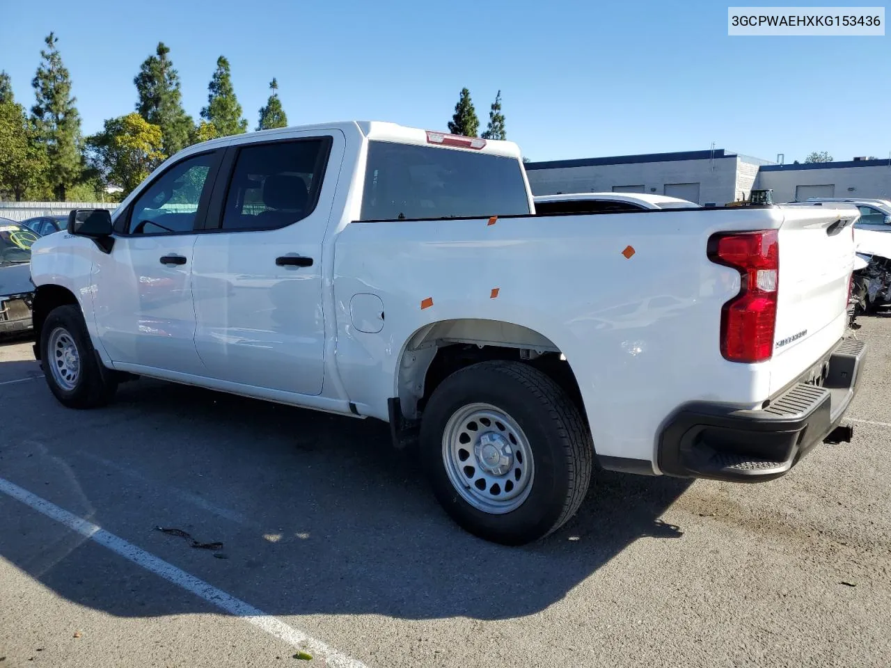 2019 Chevrolet Silverado C1500 VIN: 3GCPWAEHXKG153436 Lot: 78945814