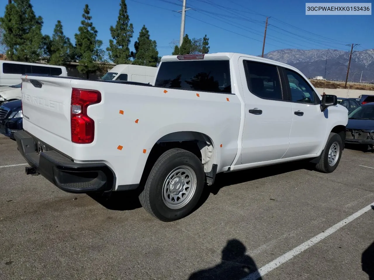 2019 Chevrolet Silverado C1500 VIN: 3GCPWAEHXKG153436 Lot: 78945814