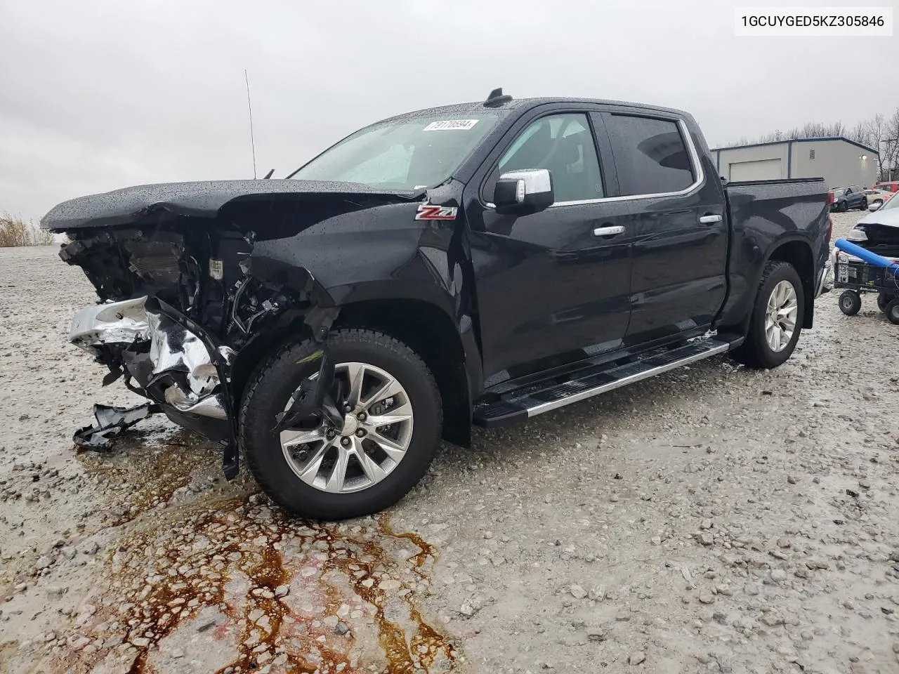 2019 Chevrolet Silverado K1500 Ltz VIN: 1GCUYGED5KZ305846 Lot: 79170594