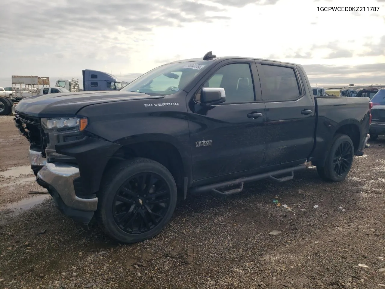 2019 Chevrolet Silverado C1500 Lt VIN: 1GCPWCED0KZ211787 Lot: 79340754