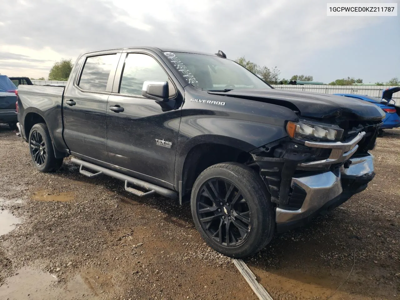 2019 Chevrolet Silverado C1500 Lt VIN: 1GCPWCED0KZ211787 Lot: 79340754