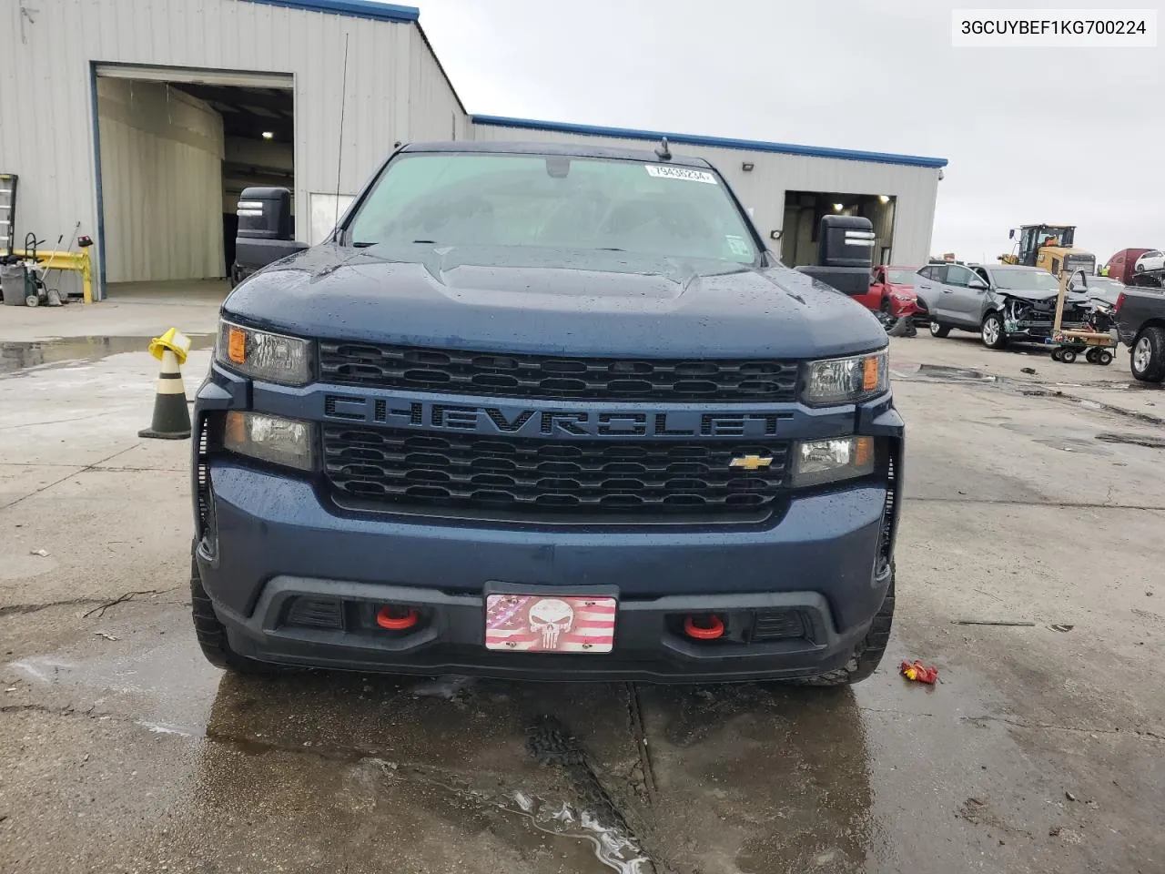 2019 Chevrolet Silverado K1500 Custom VIN: 3GCUYBEF1KG700224 Lot: 79436234