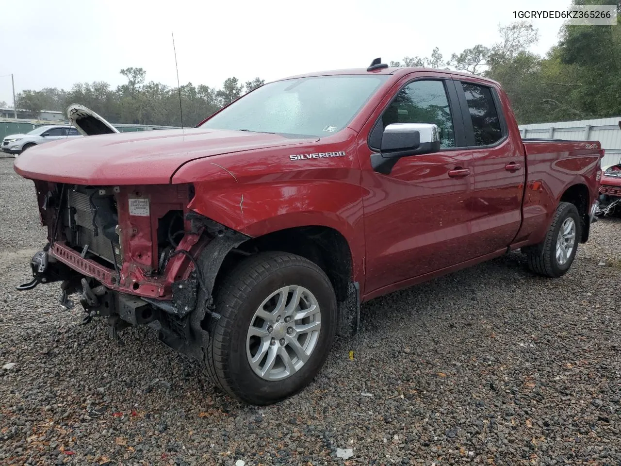 2019 Chevrolet Silverado K1500 Lt VIN: 1GCRYDED6KZ365266 Lot: 79518504