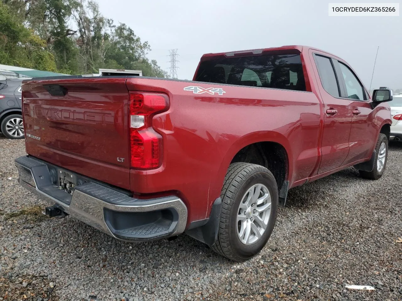 2019 Chevrolet Silverado K1500 Lt VIN: 1GCRYDED6KZ365266 Lot: 79518504