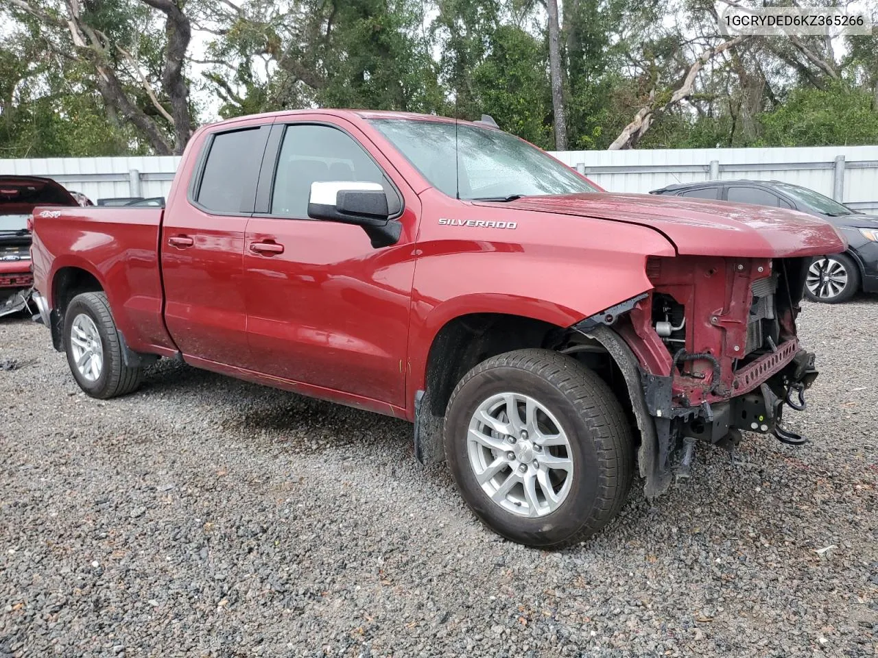 2019 Chevrolet Silverado K1500 Lt VIN: 1GCRYDED6KZ365266 Lot: 79518504