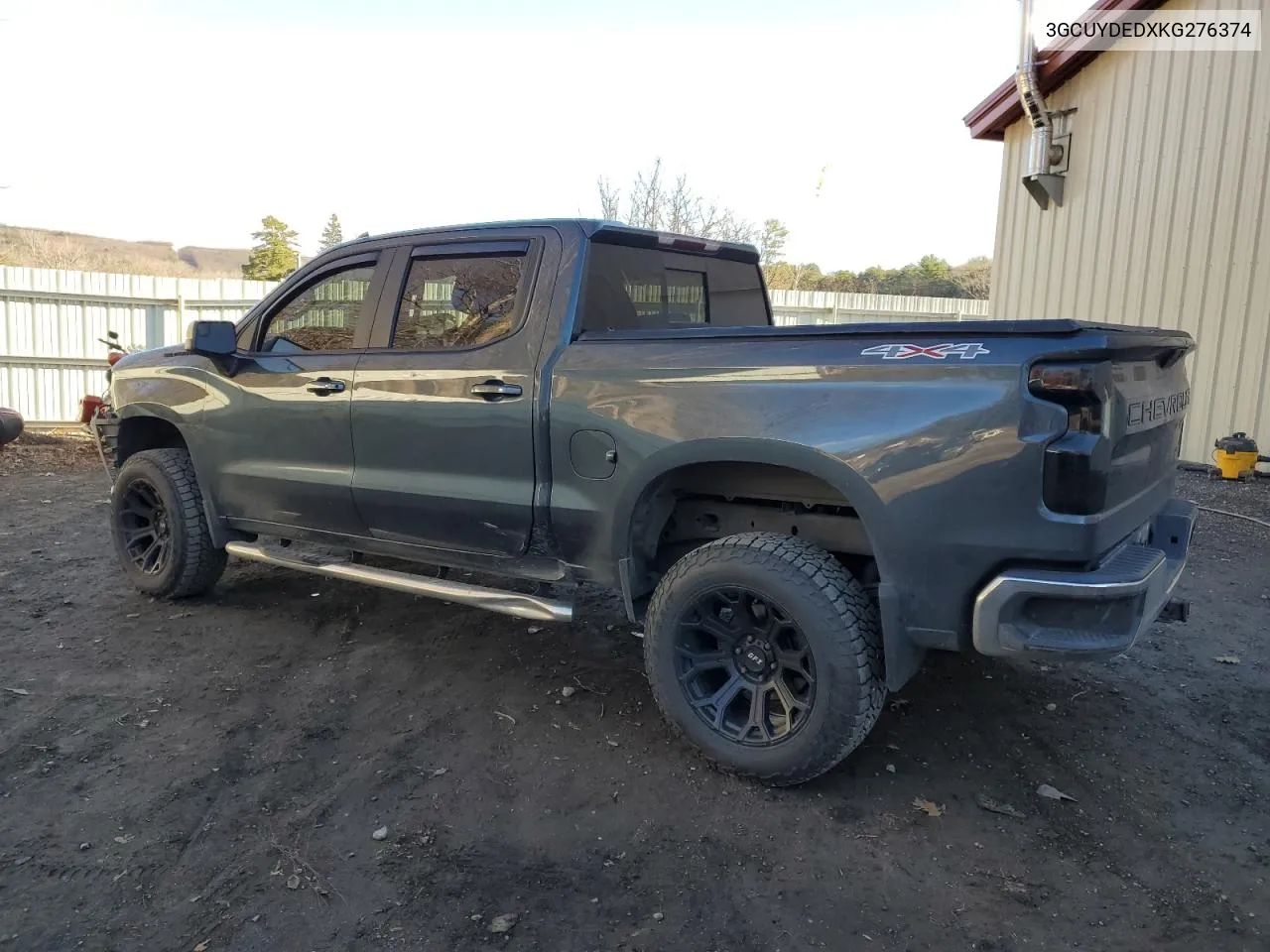 2019 Chevrolet Silverado K1500 Lt VIN: 3GCUYDEDXKG276374 Lot: 79750764