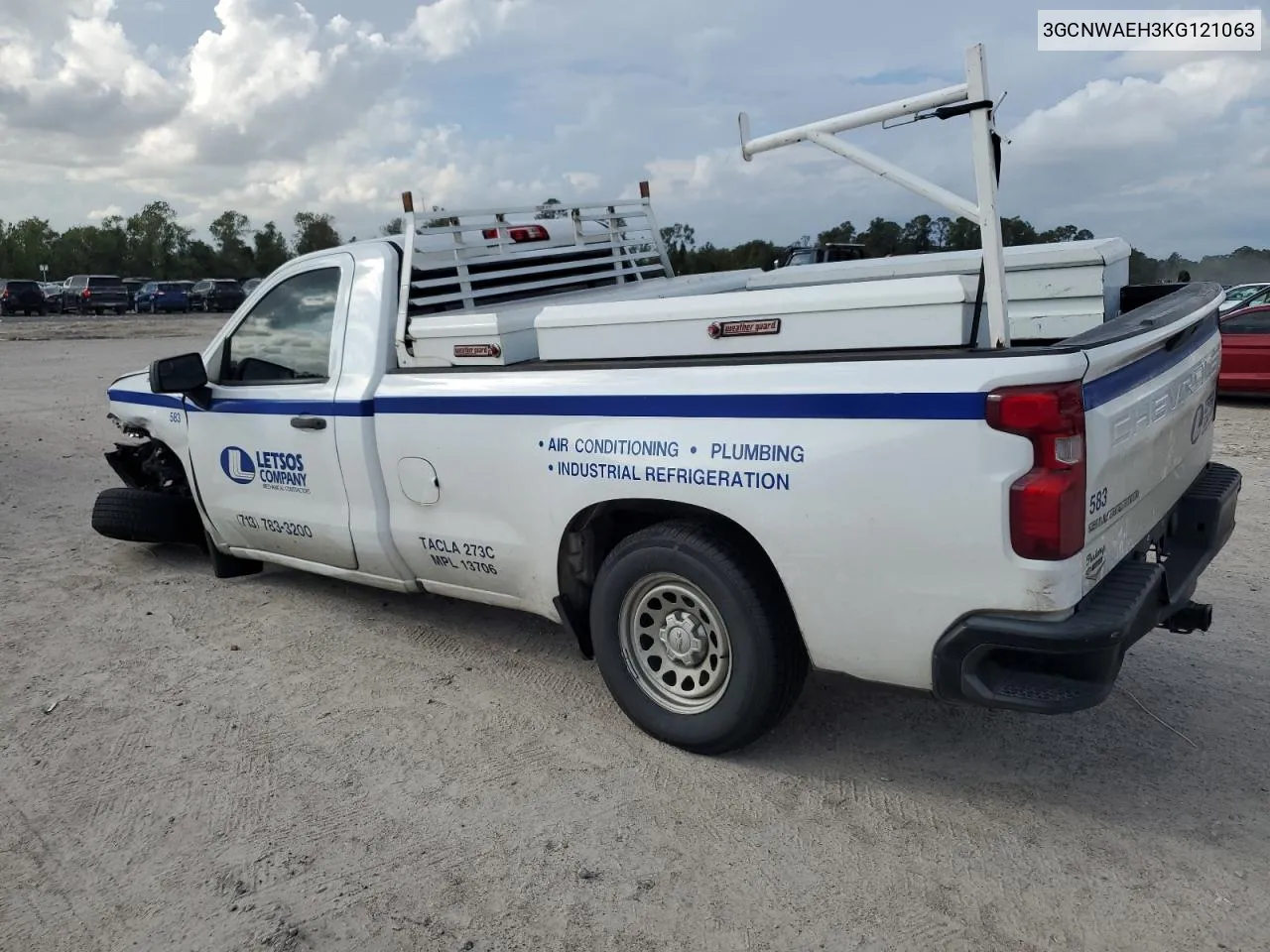 2019 Chevrolet Silverado C1500 VIN: 3GCNWAEH3KG121063 Lot: 80036294