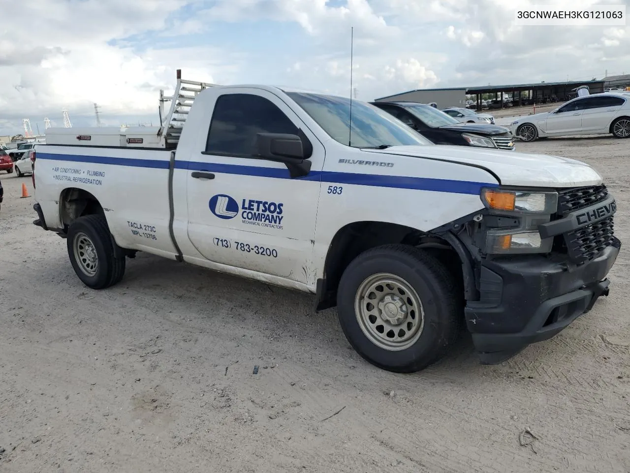 2019 Chevrolet Silverado C1500 VIN: 3GCNWAEH3KG121063 Lot: 80036294